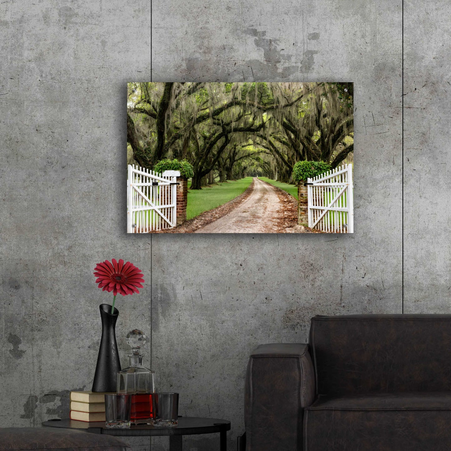 Epic Art 'Plantation Road' by Daniel Burt Acrylic Glass Wall Art,36x24