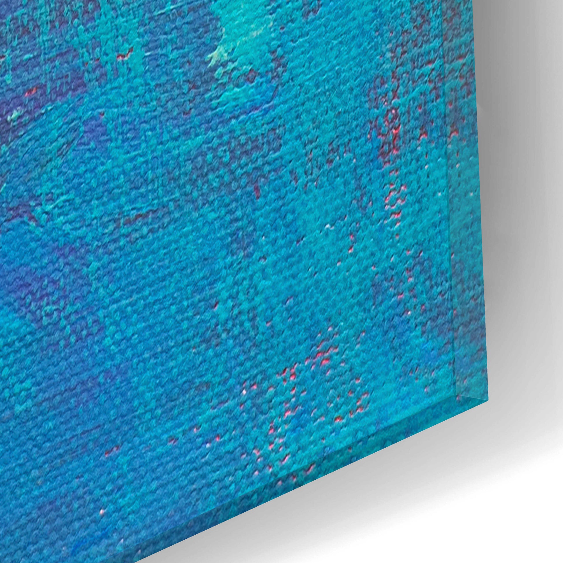 Epic Art 'Aqua White' by Don Bishop Acrylic Glass Wall Art,12x12