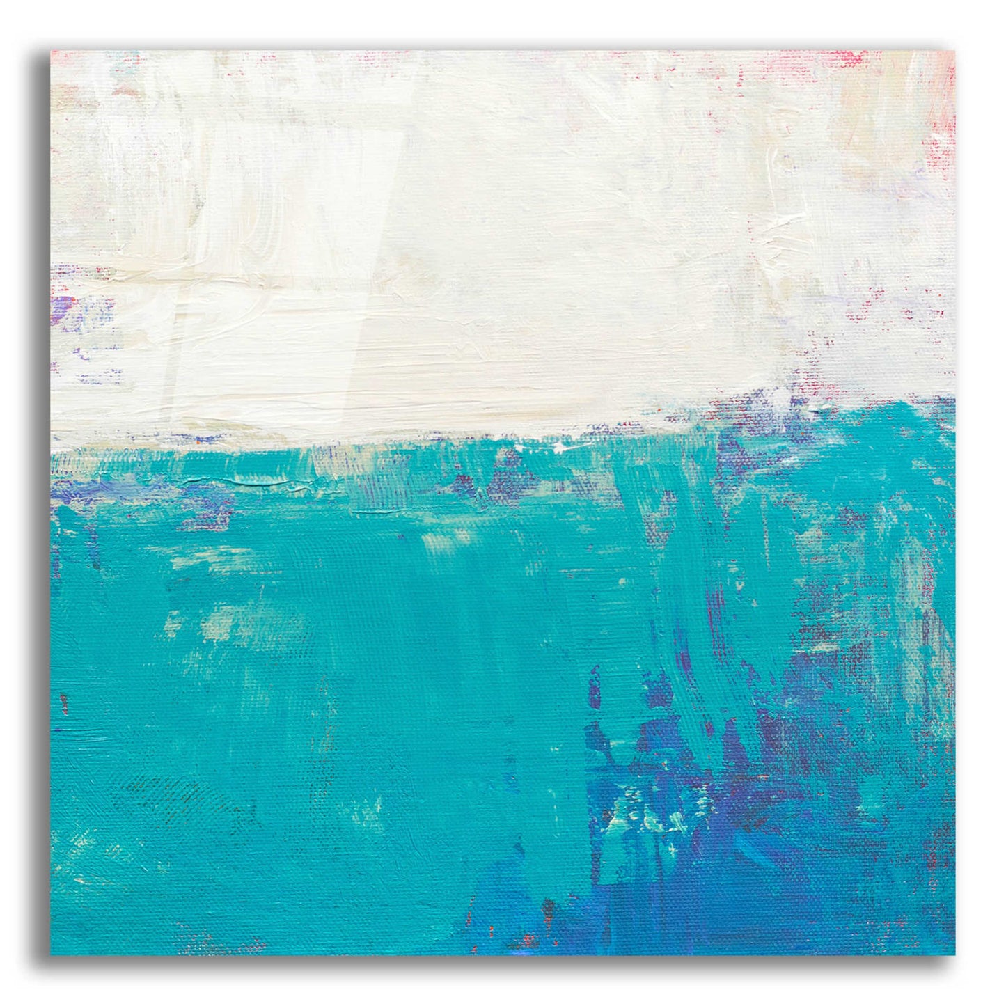 Epic Art 'Aqua White' by Don Bishop Acrylic Glass Wall Art,12x12