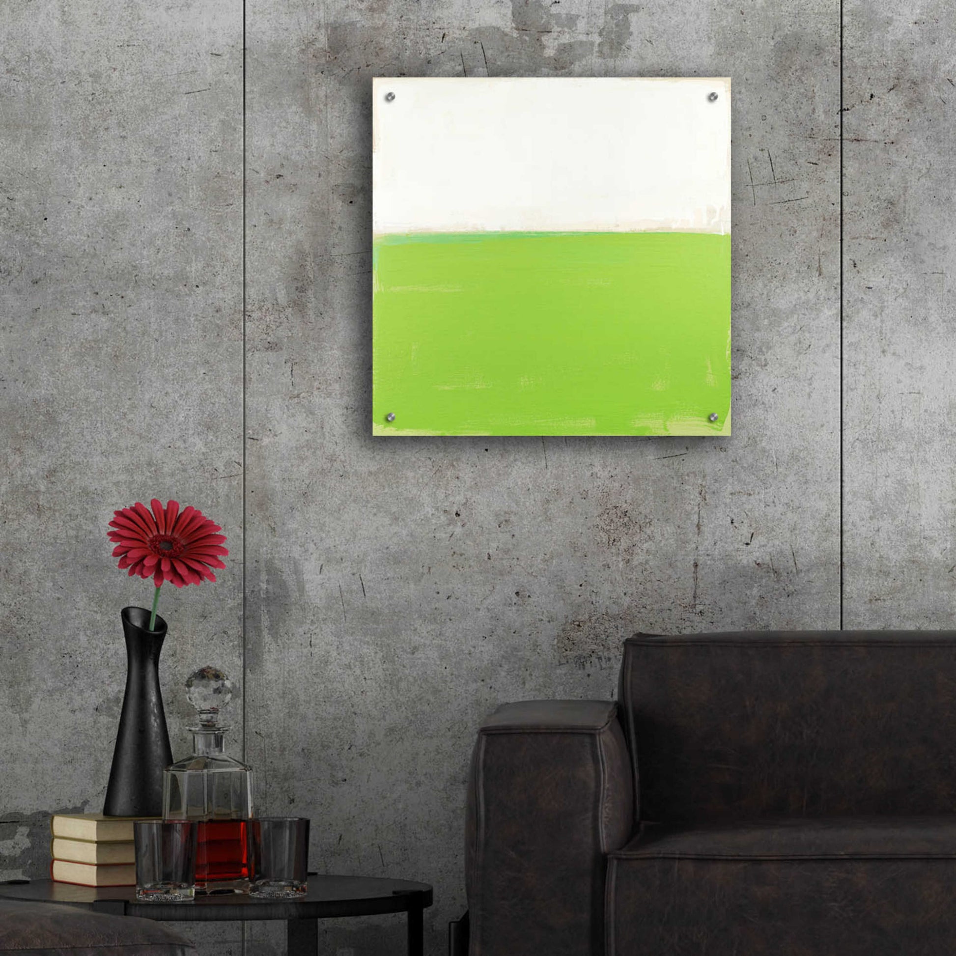 Epic Art 'Fresh Green' by Don Bishop Acrylic Glass Wall Art,24x24