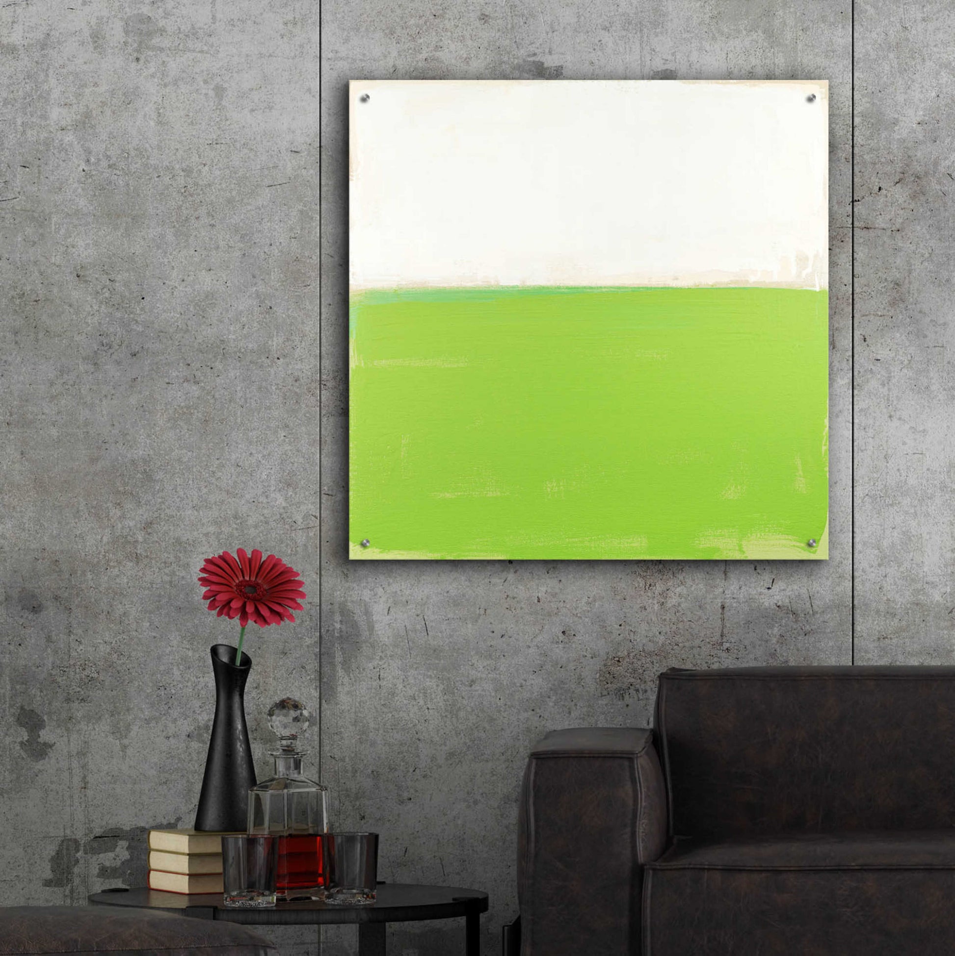 Epic Art 'Fresh Green' by Don Bishop Acrylic Glass Wall Art,36x36