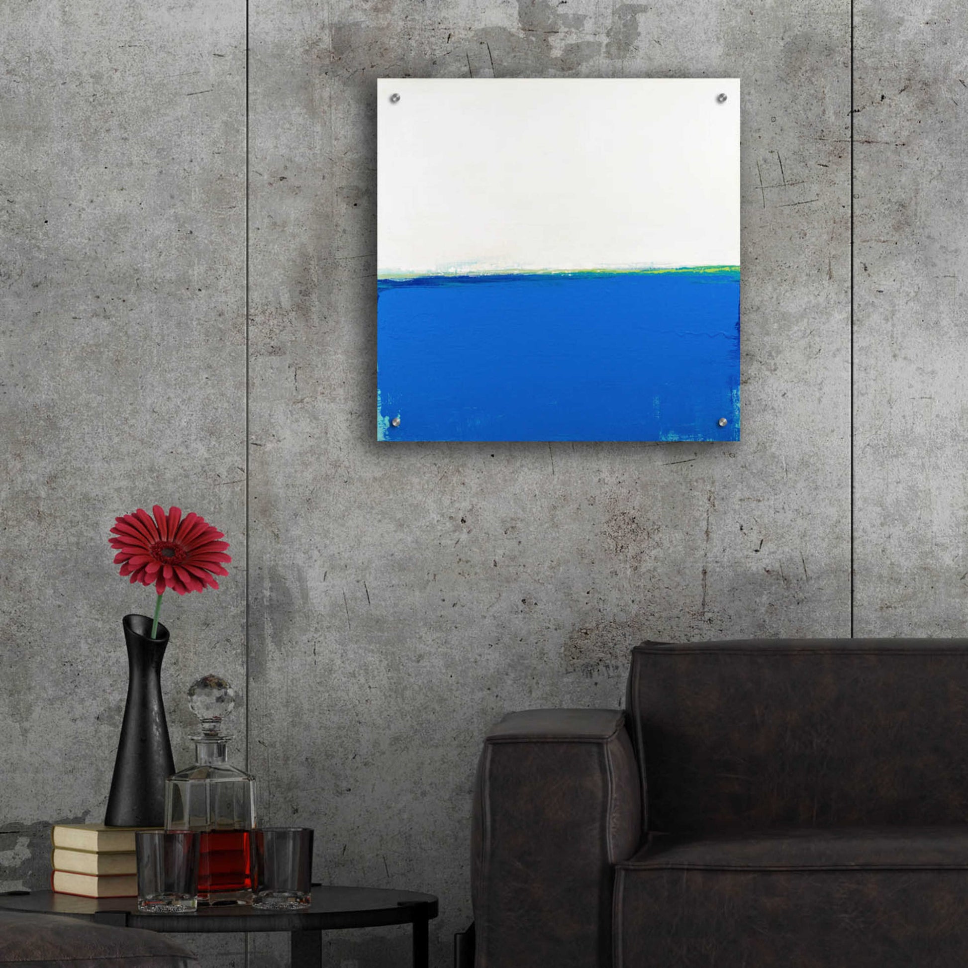 Epic Art 'Open Blue' by Don Bishop Acrylic Glass Wall Art,24x24