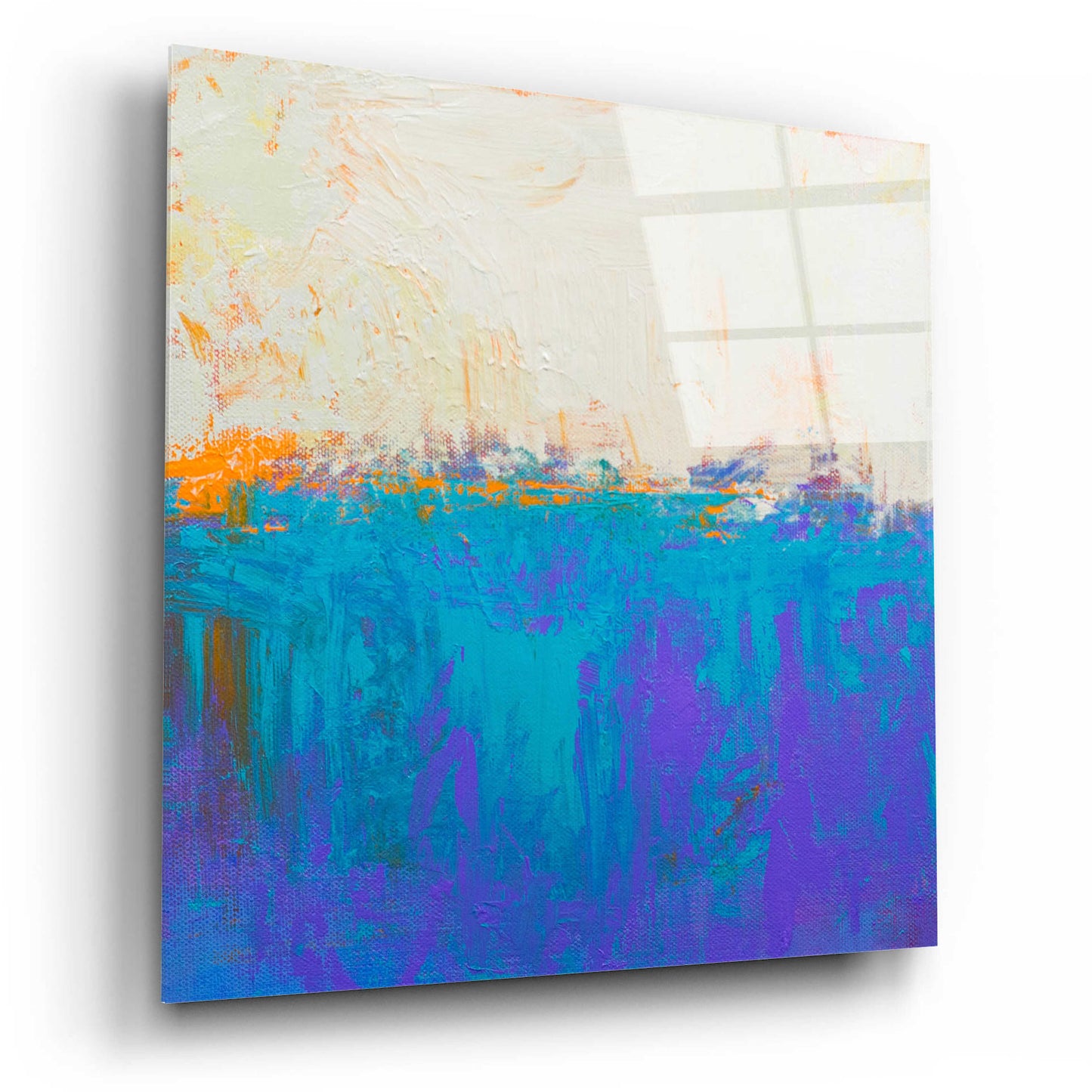 Epic Art 'Orange Spark' by Don Bishop Acrylic Glass Wall Art,12x12