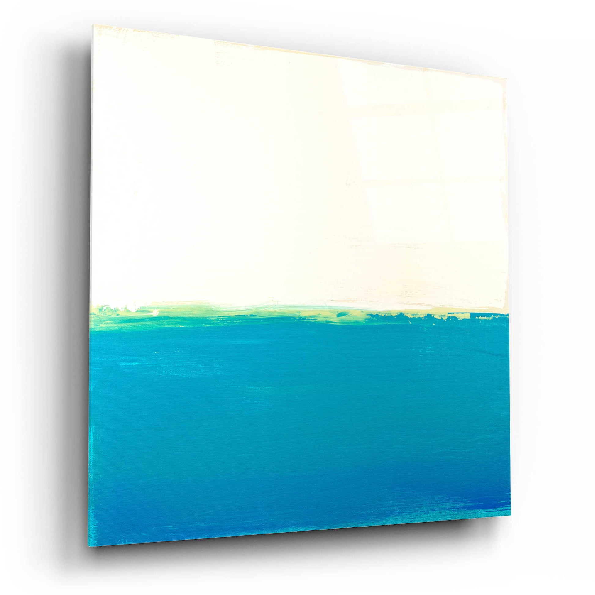 Epic Art 'Turquoise Sea' by Don Bishop Acrylic Glass Wall Art,12x12