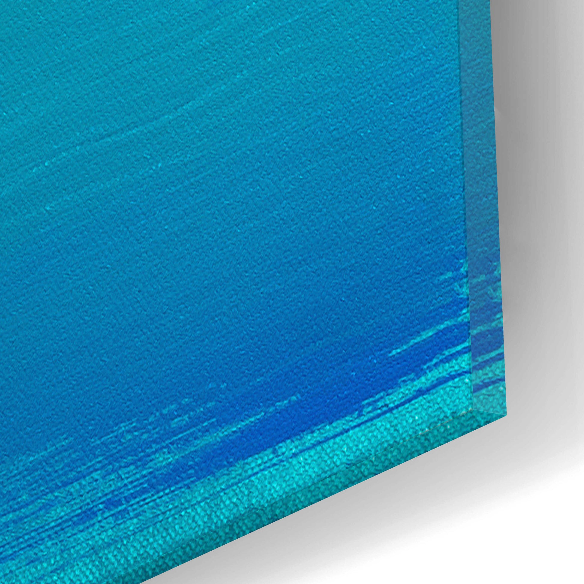 Epic Art 'Turquoise Sea' by Don Bishop Acrylic Glass Wall Art,12x12