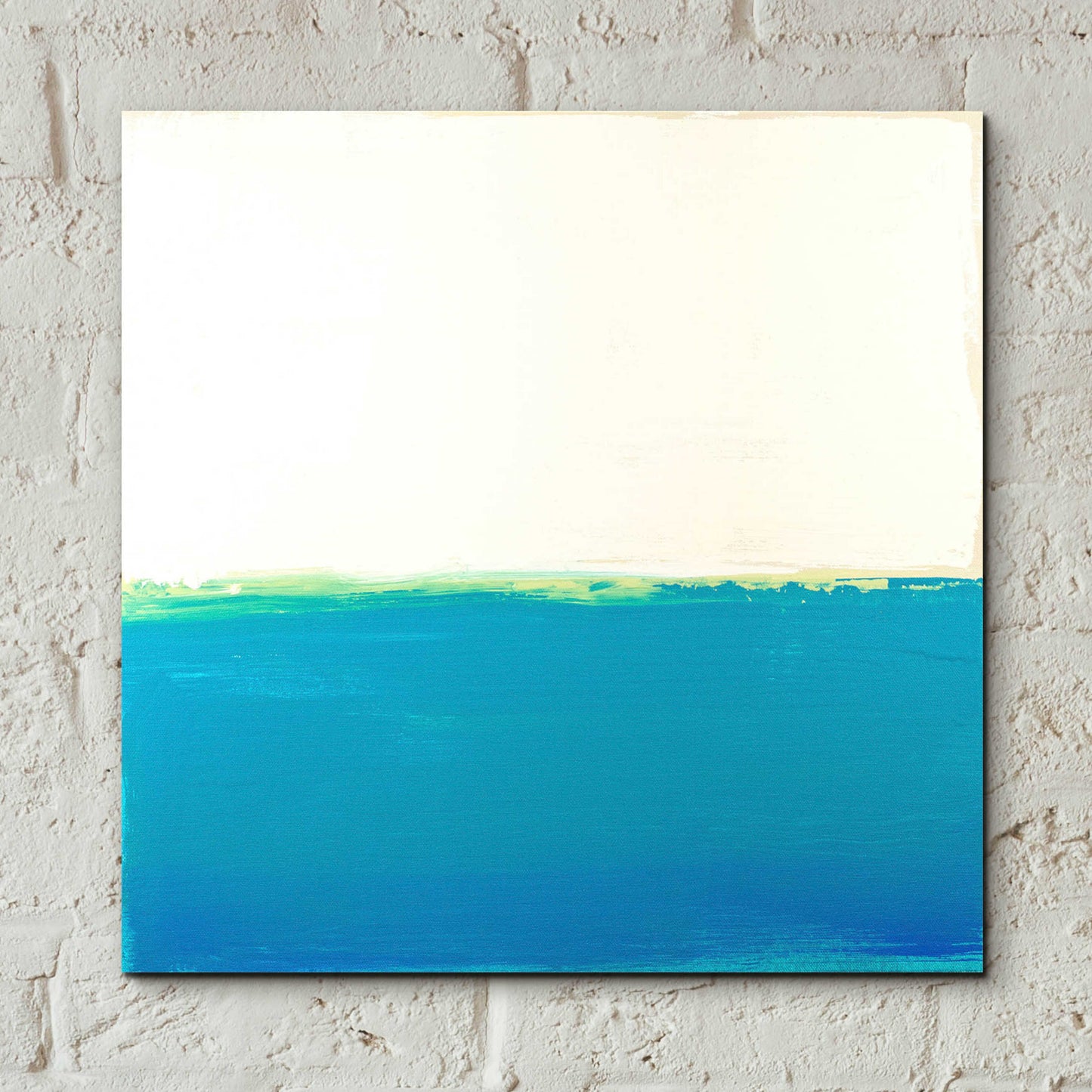 Epic Art 'Turquoise Sea' by Don Bishop Acrylic Glass Wall Art,12x12