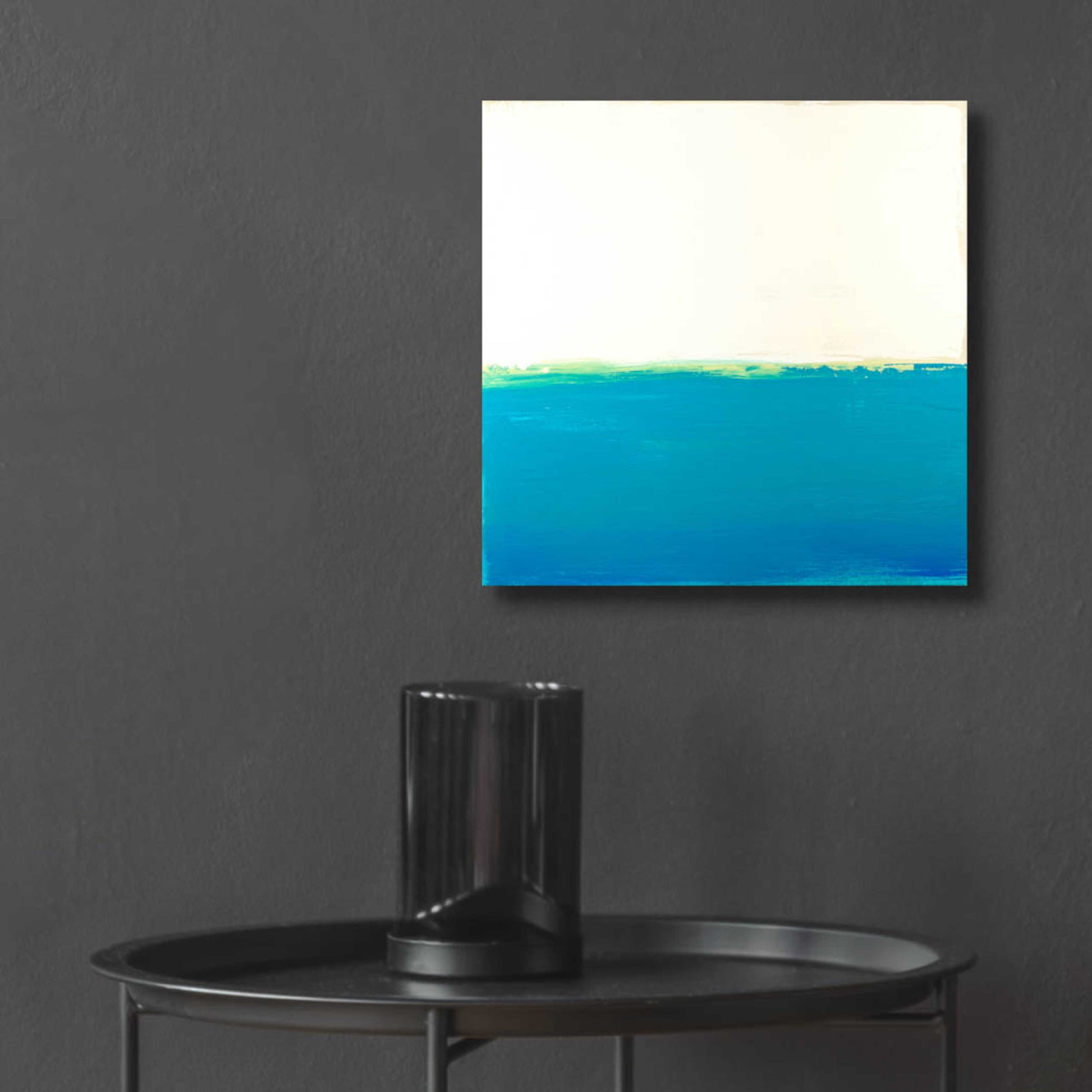 Epic Art 'Turquoise Sea' by Don Bishop Acrylic Glass Wall Art,12x12