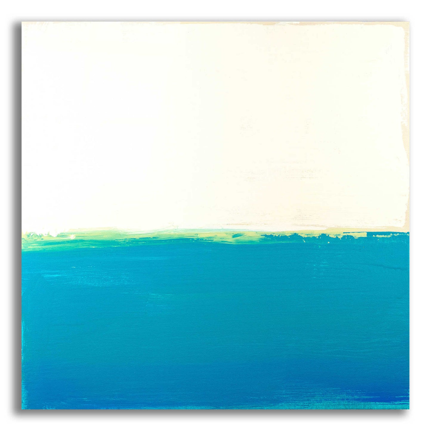 Epic Art 'Turquoise Sea' by Don Bishop Acrylic Glass Wall Art,12x12