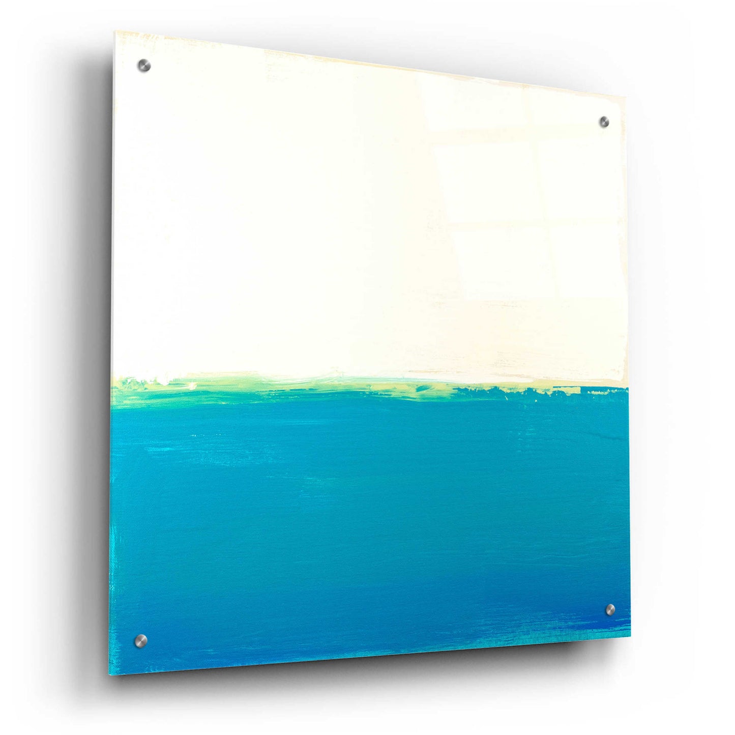 Epic Art 'Turquoise Sea' by Don Bishop Acrylic Glass Wall Art,24x24