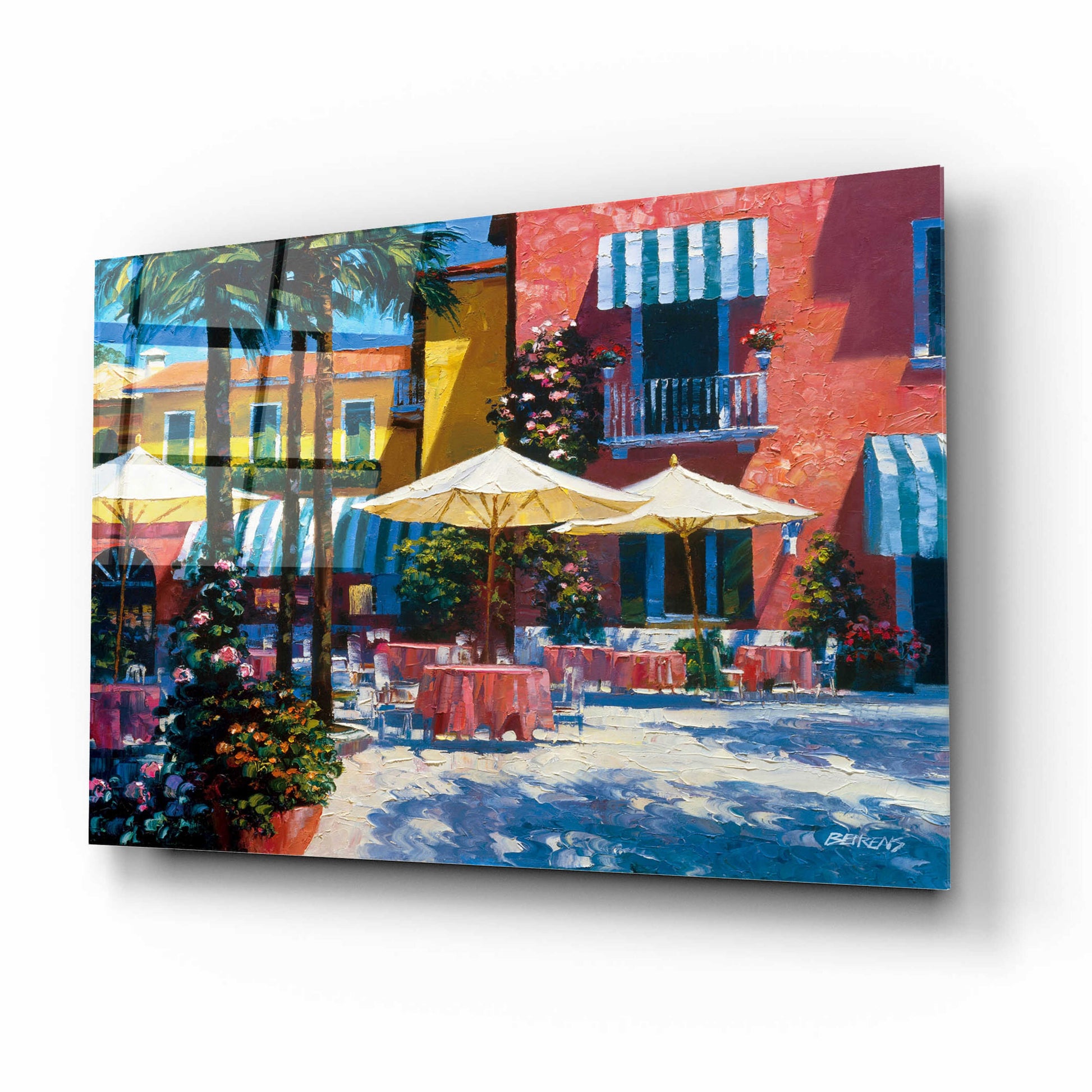 Epic Art 'Inn at Lake Garda' by Howard Behrens Acrylic Glass Wall Art,16x12