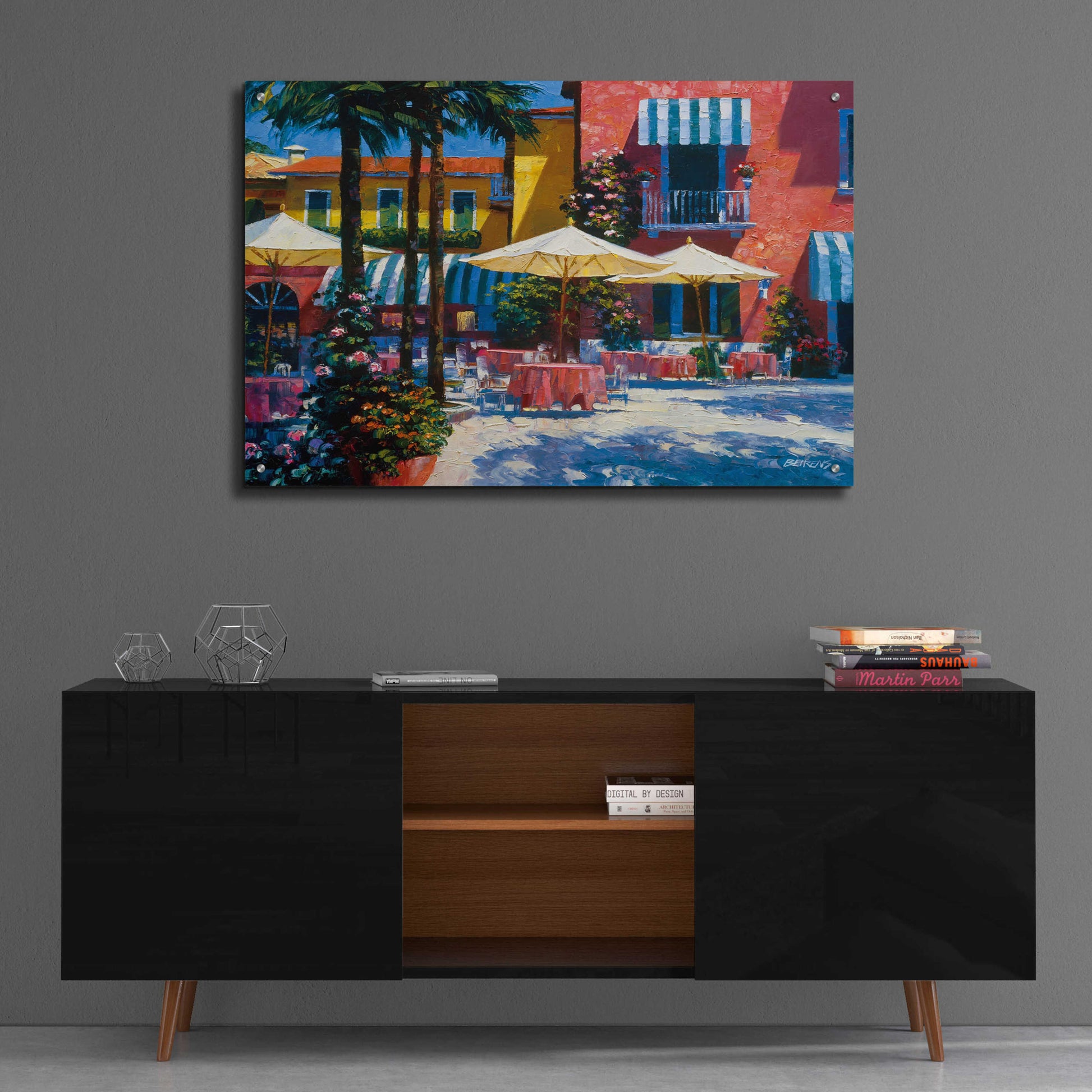 Epic Art 'Inn at Lake Garda' by Howard Behrens Acrylic Glass Wall Art,36x24