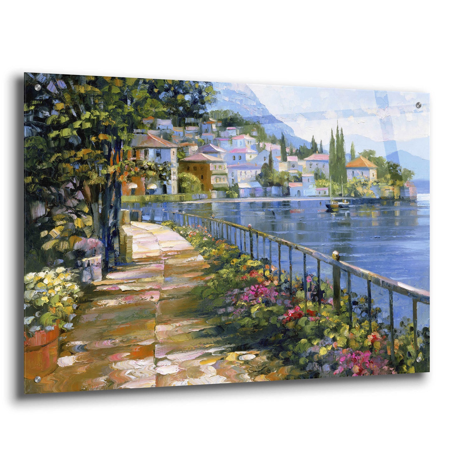 Epic Art 'Sunlit Stroll' by Howard Behrens Acrylic Glass Wall Art,36x24