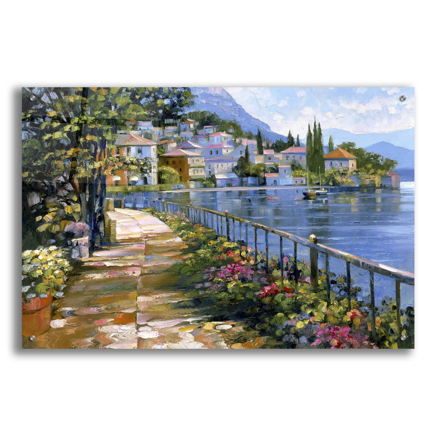 Epic Art 'Sunlit Stroll' by Howard Behrens Acrylic Glass Wall Art,36x24