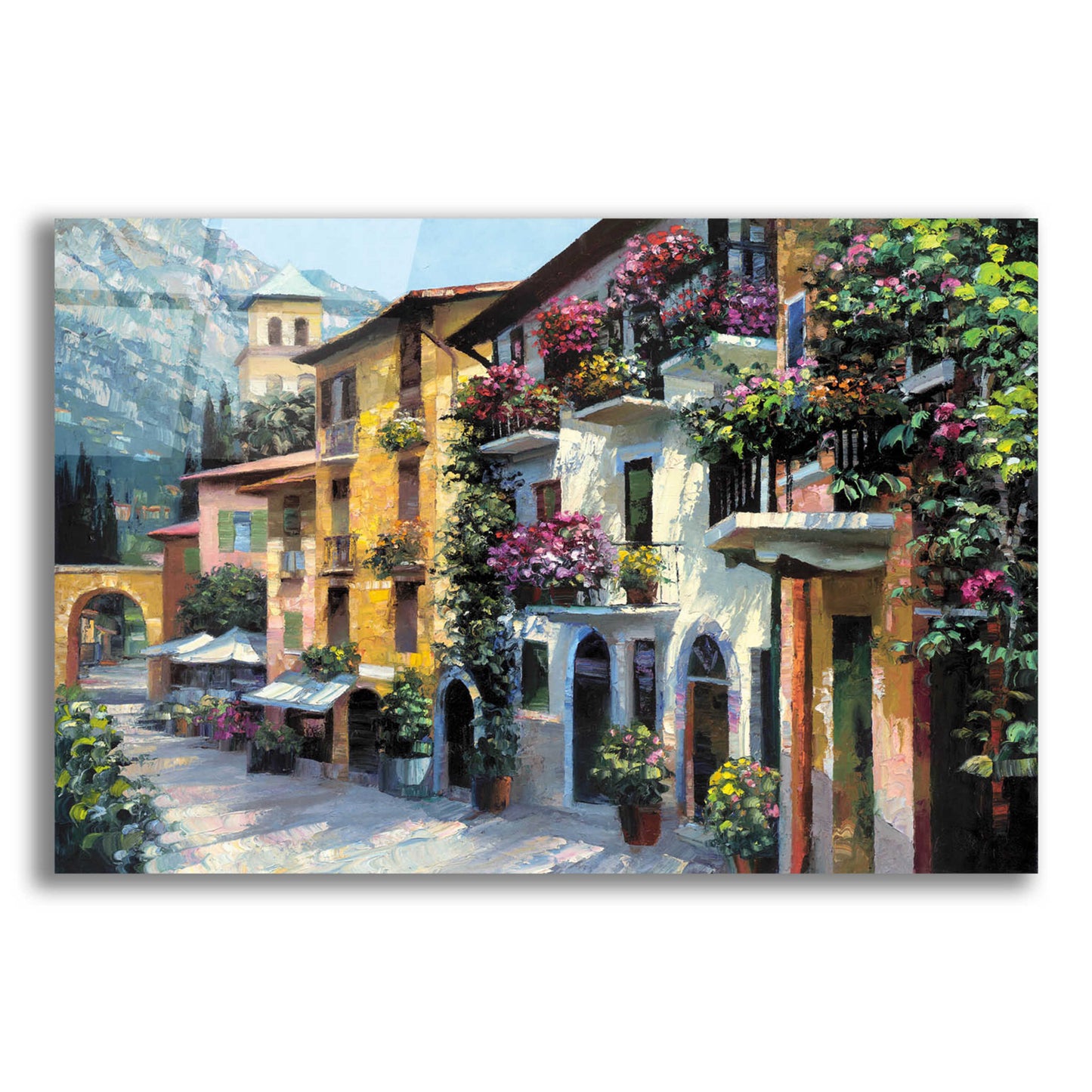 Epic Art 'Village Hideaway' by Howard Behrens Acrylic Glass Wall Art,16x12