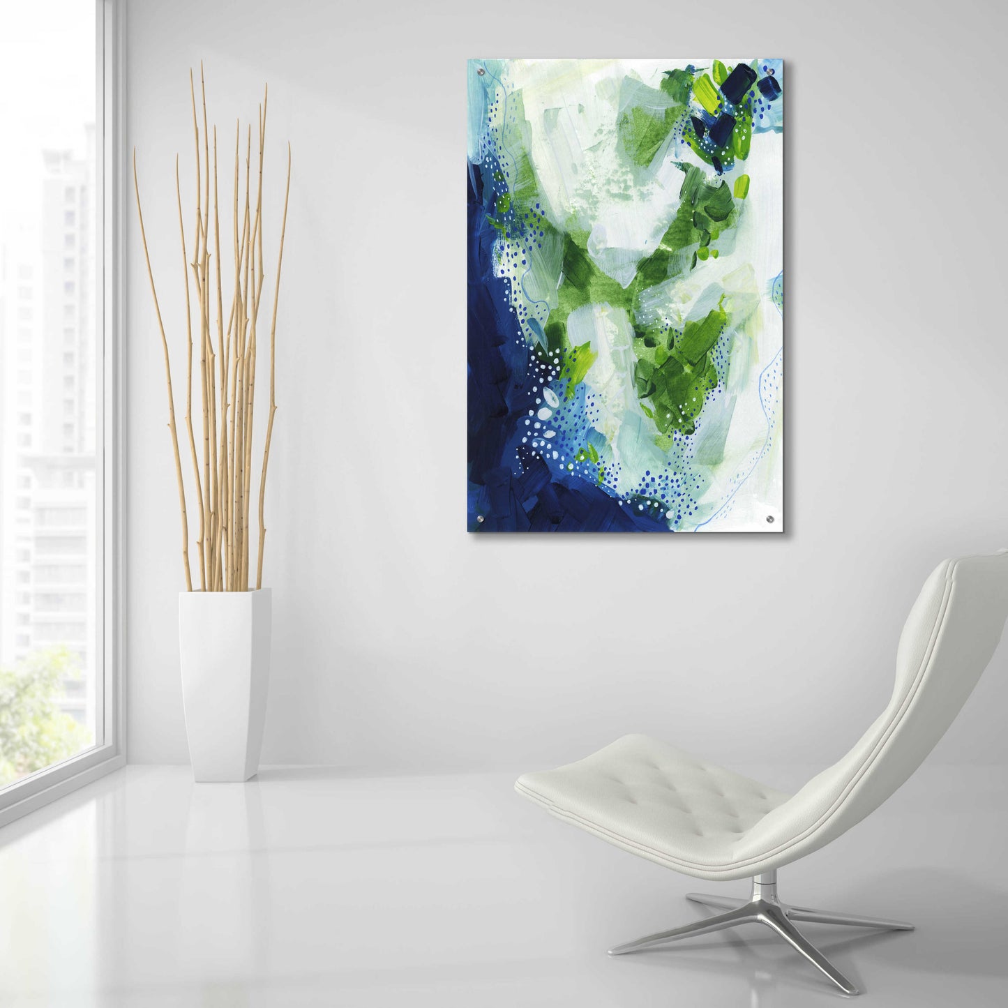 Epic Art 'Interlude' by Ishita Banerjee Acrylic Glass Wall Art,24x36