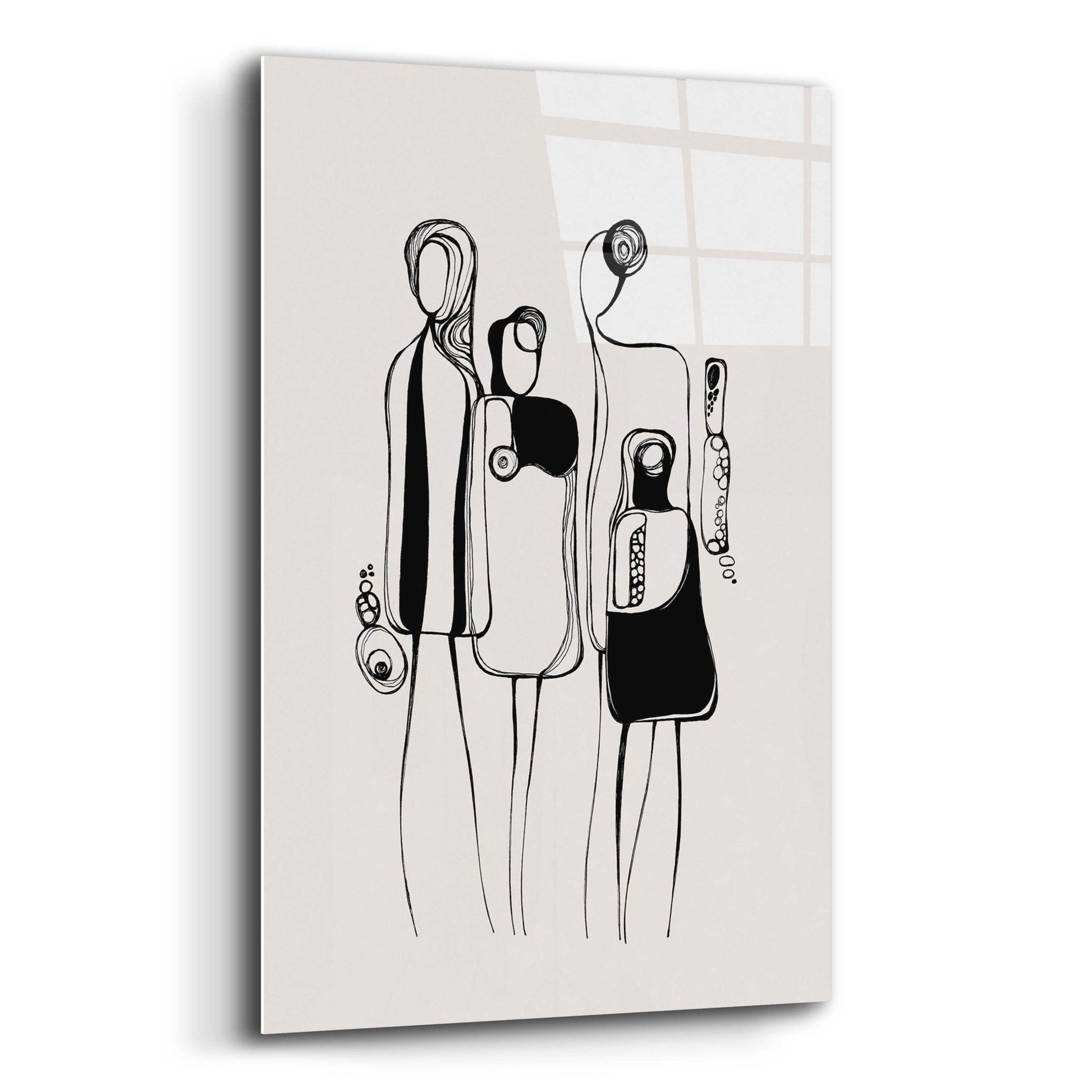 Epic Art 'Pod People Amis' by Ishita Banerjee Acrylic Glass Wall Art,12x16