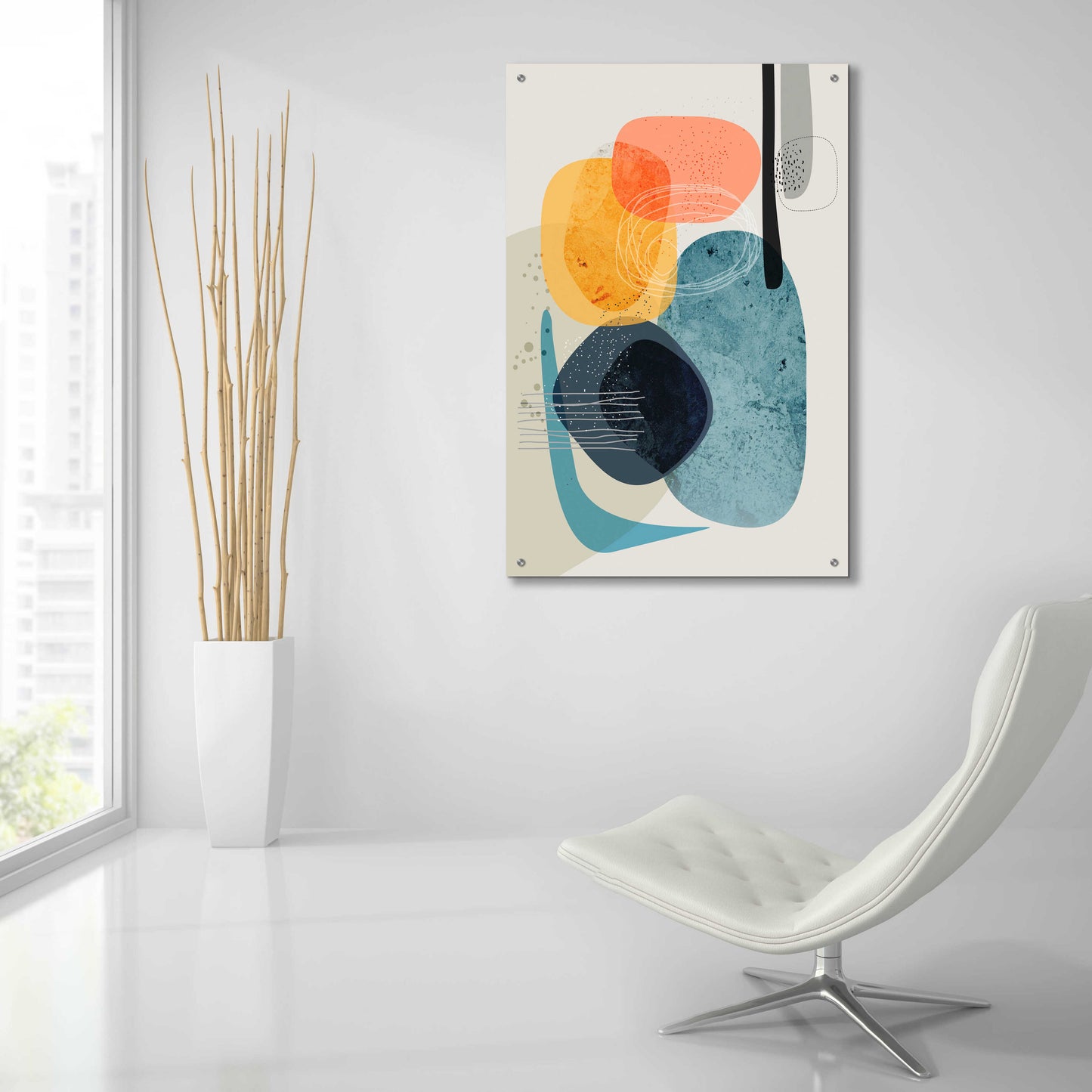 Epic Art 'Rocks Duo 2' by Ishita Banerjee Acrylic Glass Wall Art,24x36