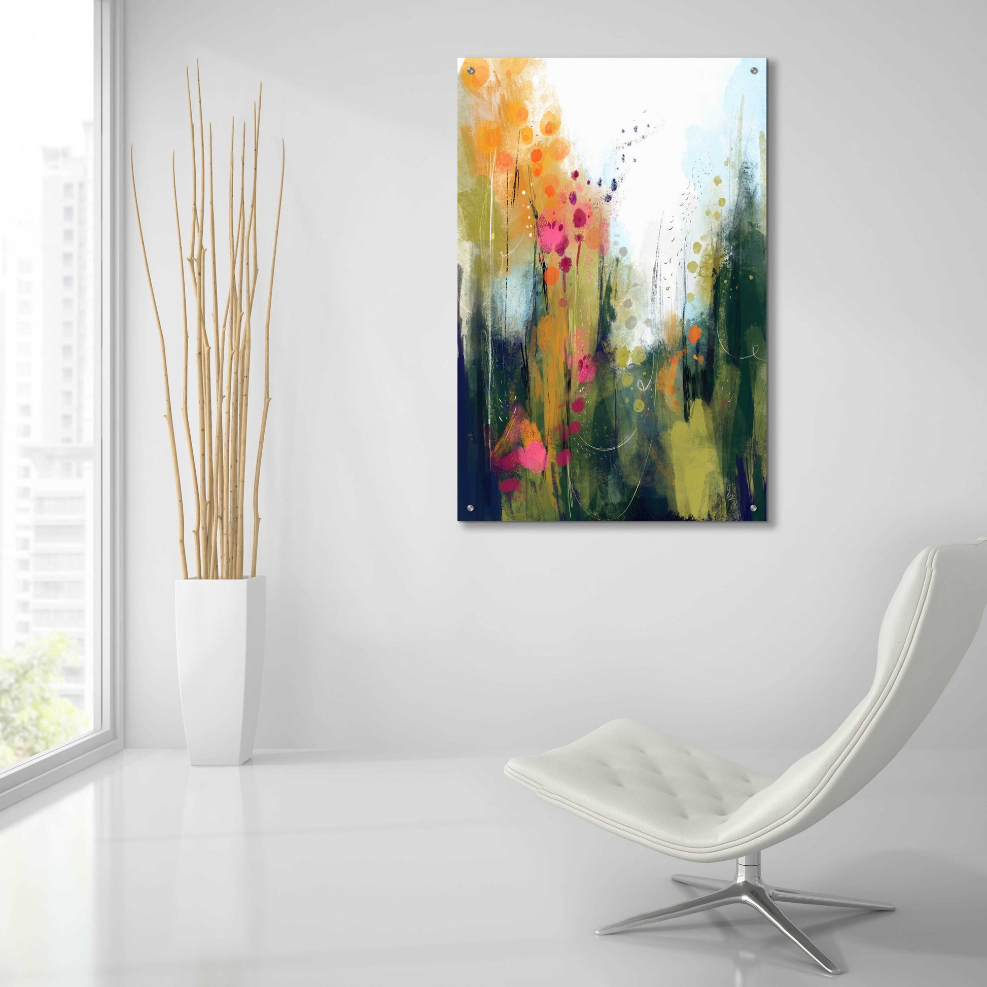 Epic Art 'Wildwood' by Ishita Banerjee Acrylic Glass Wall Art,24x36