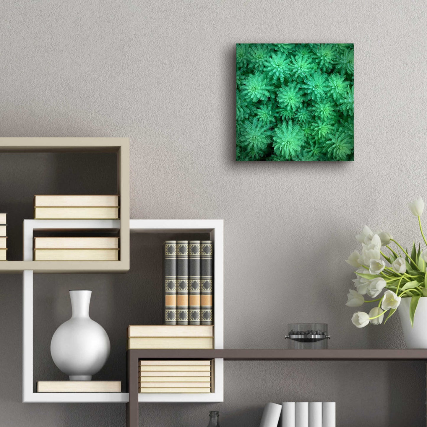 Epic Art 'Sea Green' by Jan Bell Acrylic Glass Wall Art,12x12