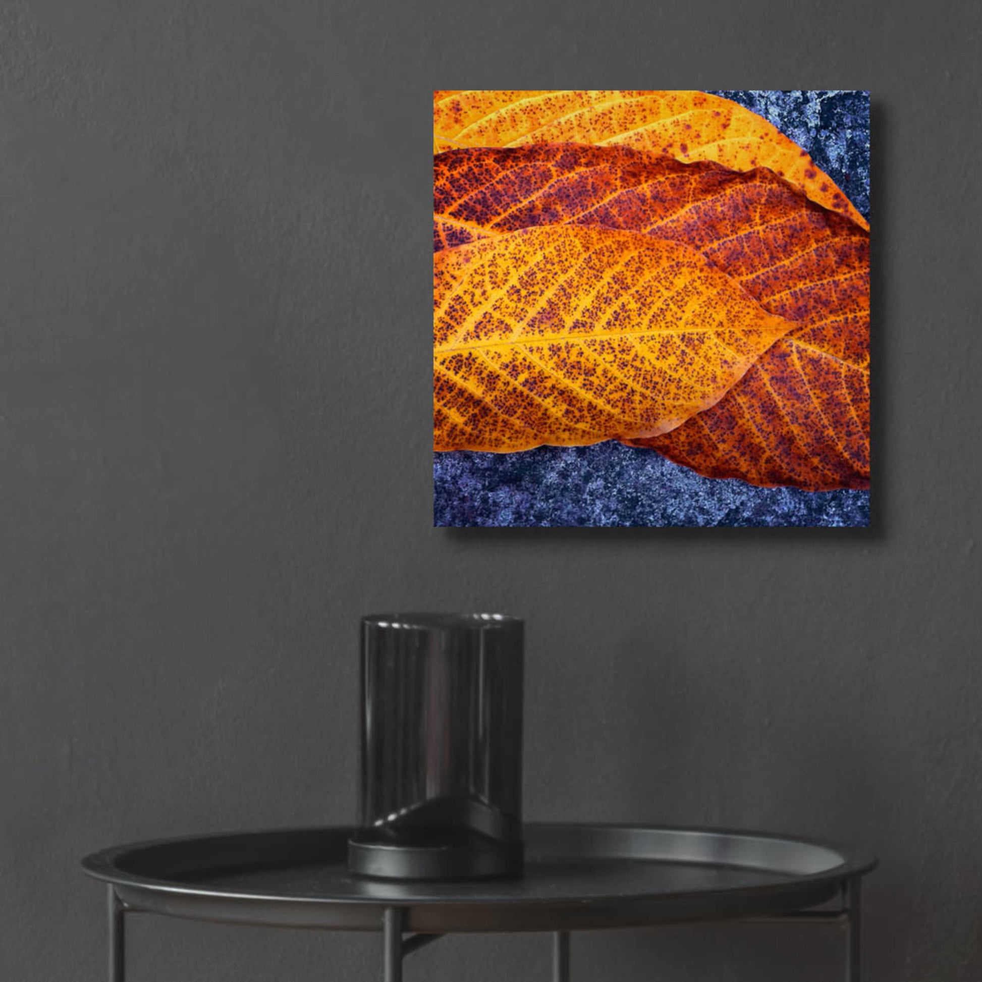 Epic Art 'Three Leaves' by Jan Bell Acrylic Glass Wall Art,12x12