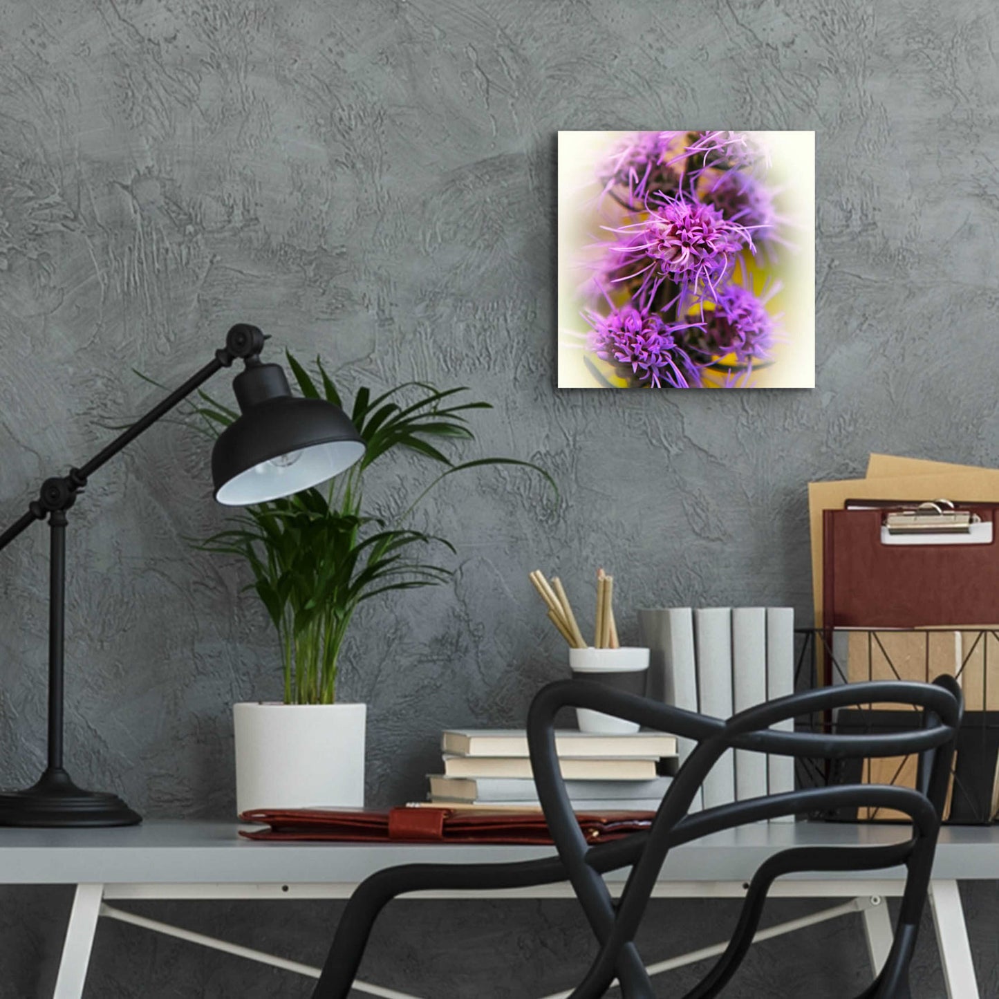 Epic Art 'Meadow Flowers' by Jan Bell Acrylic Glass Wall Art,12x12