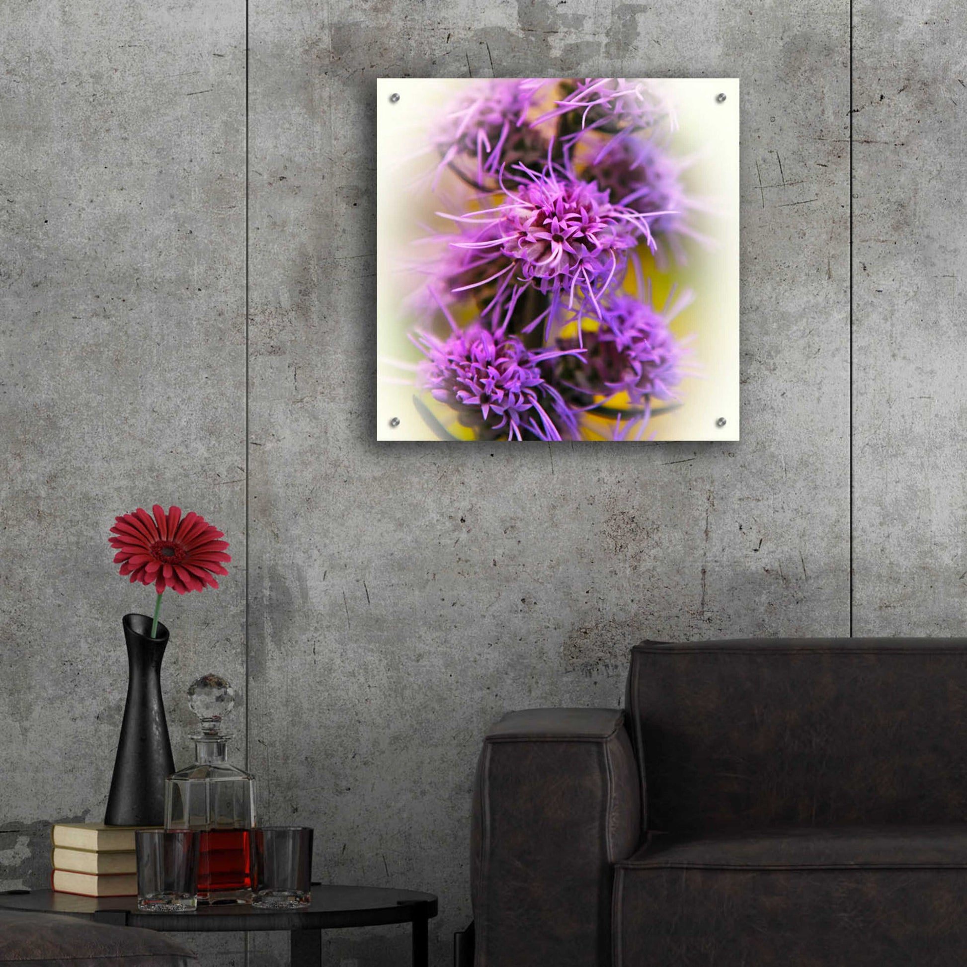 Epic Art 'Meadow Flowers' by Jan Bell Acrylic Glass Wall Art,24x24