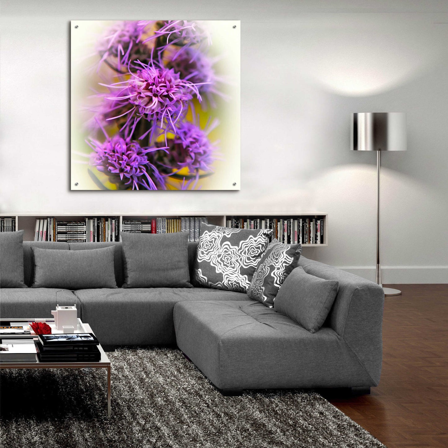 Epic Art 'Meadow Flowers' by Jan Bell Acrylic Glass Wall Art,36x36