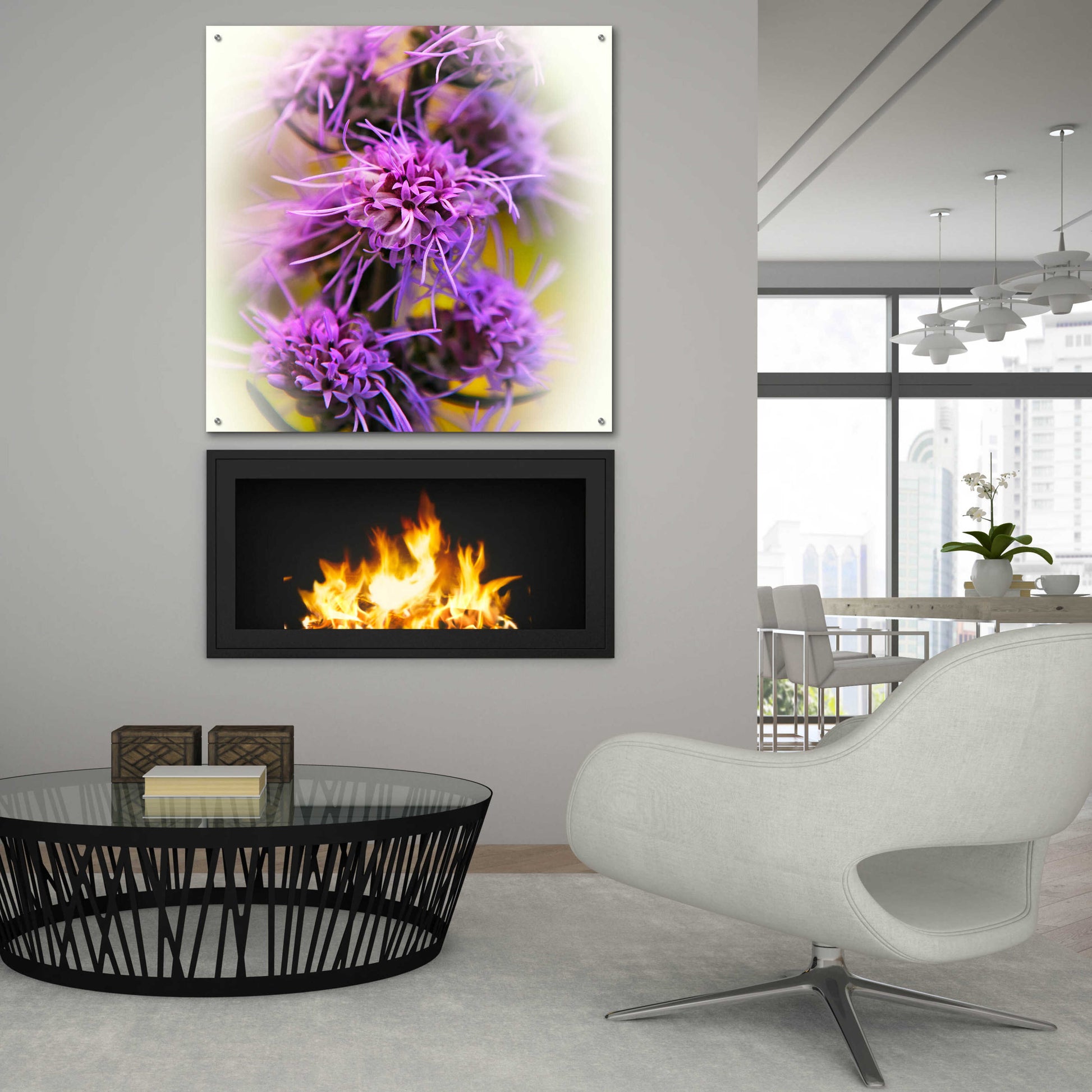 Epic Art 'Meadow Flowers' by Jan Bell Acrylic Glass Wall Art,36x36