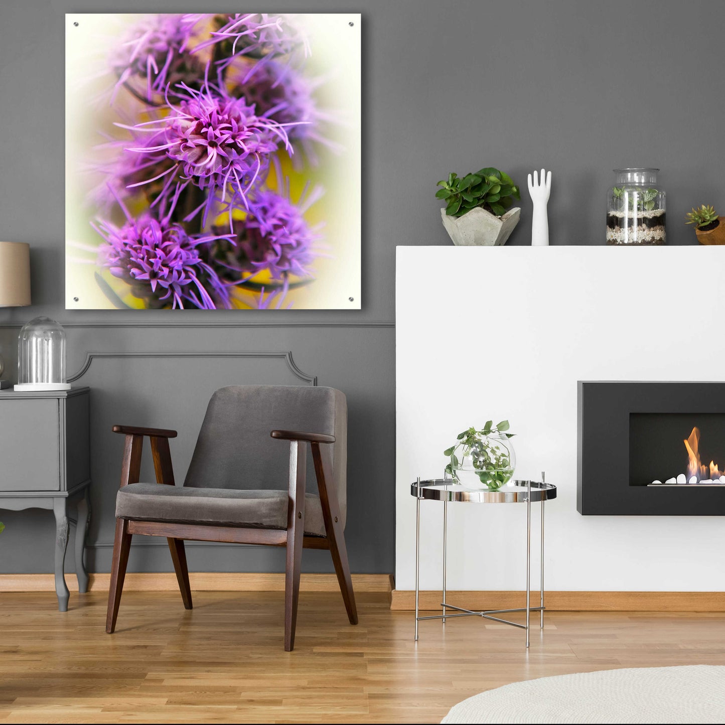 Epic Art 'Meadow Flowers' by Jan Bell Acrylic Glass Wall Art,36x36