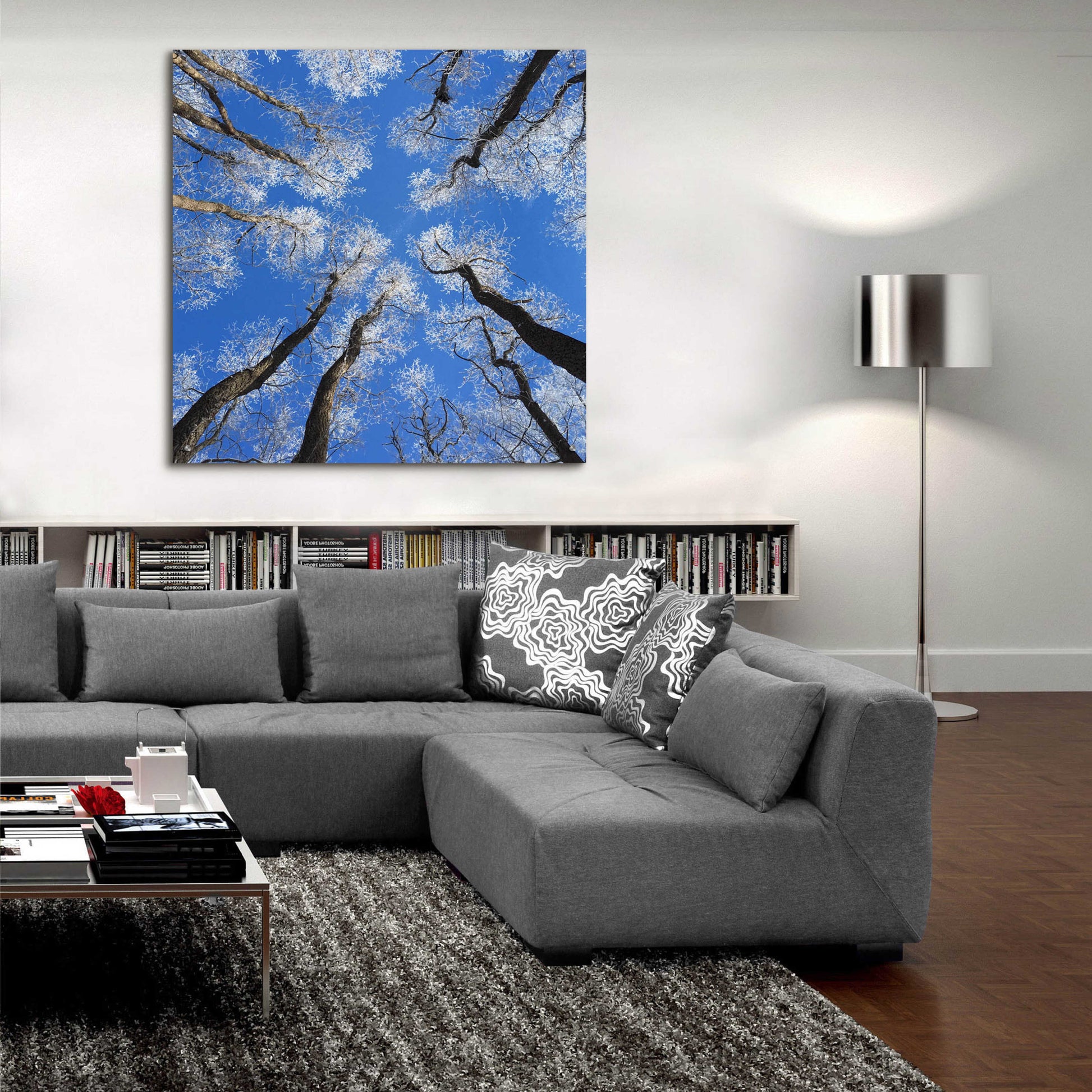 Epic Art 'Reaching Skyward' by Jan Bell Acrylic Glass Wall Art,36x36