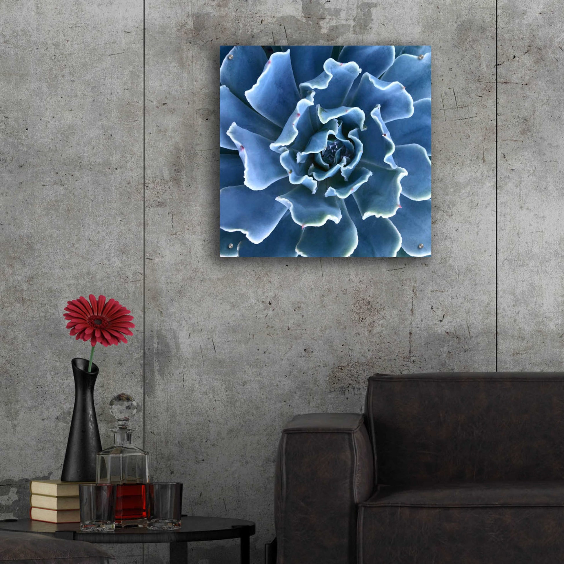 Epic Art 'Ruffled Edges' by Jan Bell Acrylic Glass Wall Art,24x24