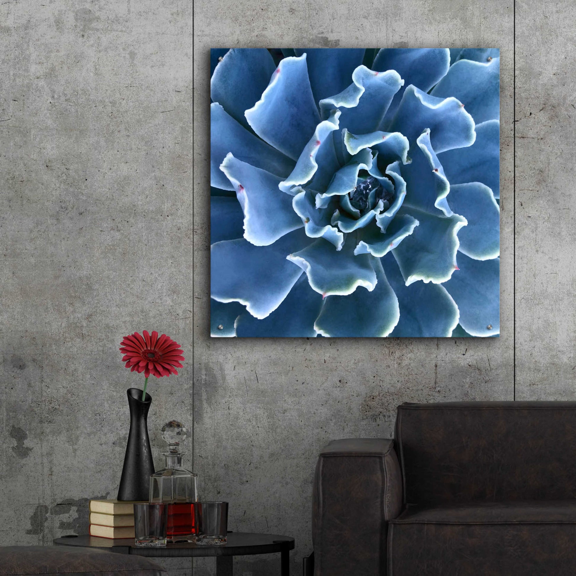 Epic Art 'Ruffled Edges' by Jan Bell Acrylic Glass Wall Art,36x36