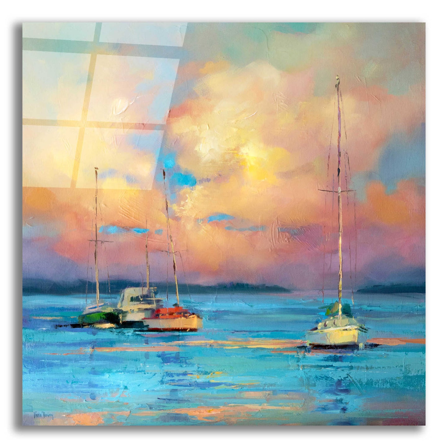 Epic Art 'After The Sailing Day' by Kasia Bruniany Acrylic Glass Wall Art,12x12