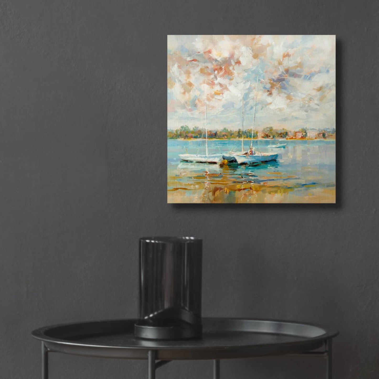 Epic Art 'At Water's Edge' by Kasia Bruniany Acrylic Glass Wall Art,12x12