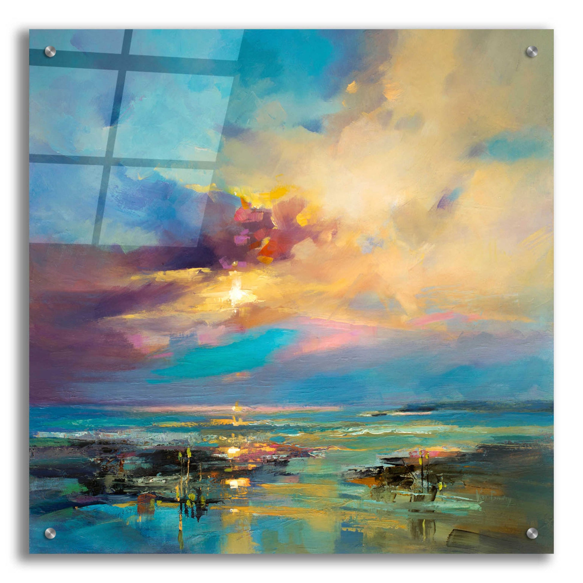 Epic Art 'Before Nightfall' by Kasia Bruniany Acrylic Glass Wall Art,24x24