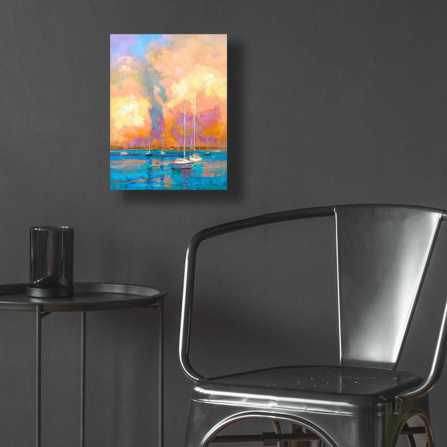 Epic Art 'Evening On The Bay' by Kasia Bruniany Acrylic Glass Wall Art,12x16