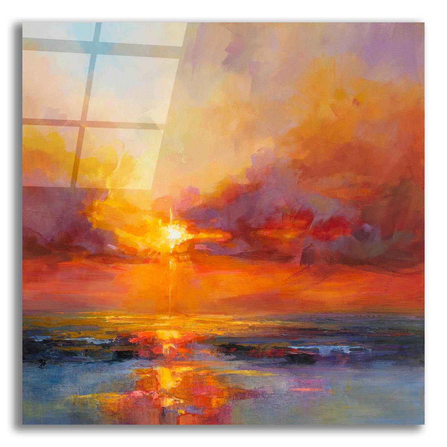 Epic Art 'Evening Sparkle' by Kasia Bruniany Acrylic Glass Wall Art,12x12