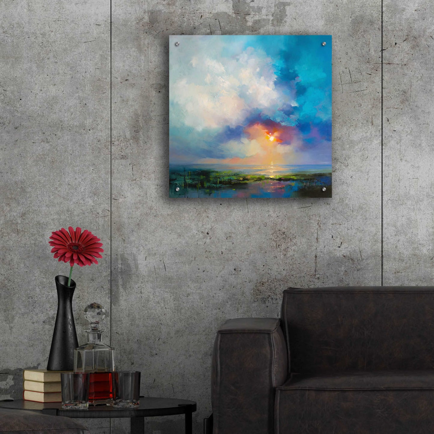 Epic Art 'Morning Mist' by Kasia Bruniany Acrylic Glass Wall Art,24x24