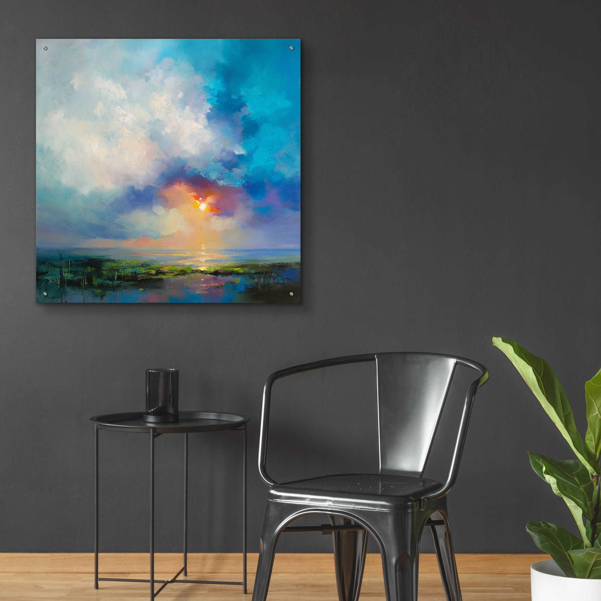 Epic Art 'Morning Mist' by Kasia Bruniany Acrylic Glass Wall Art,36x36