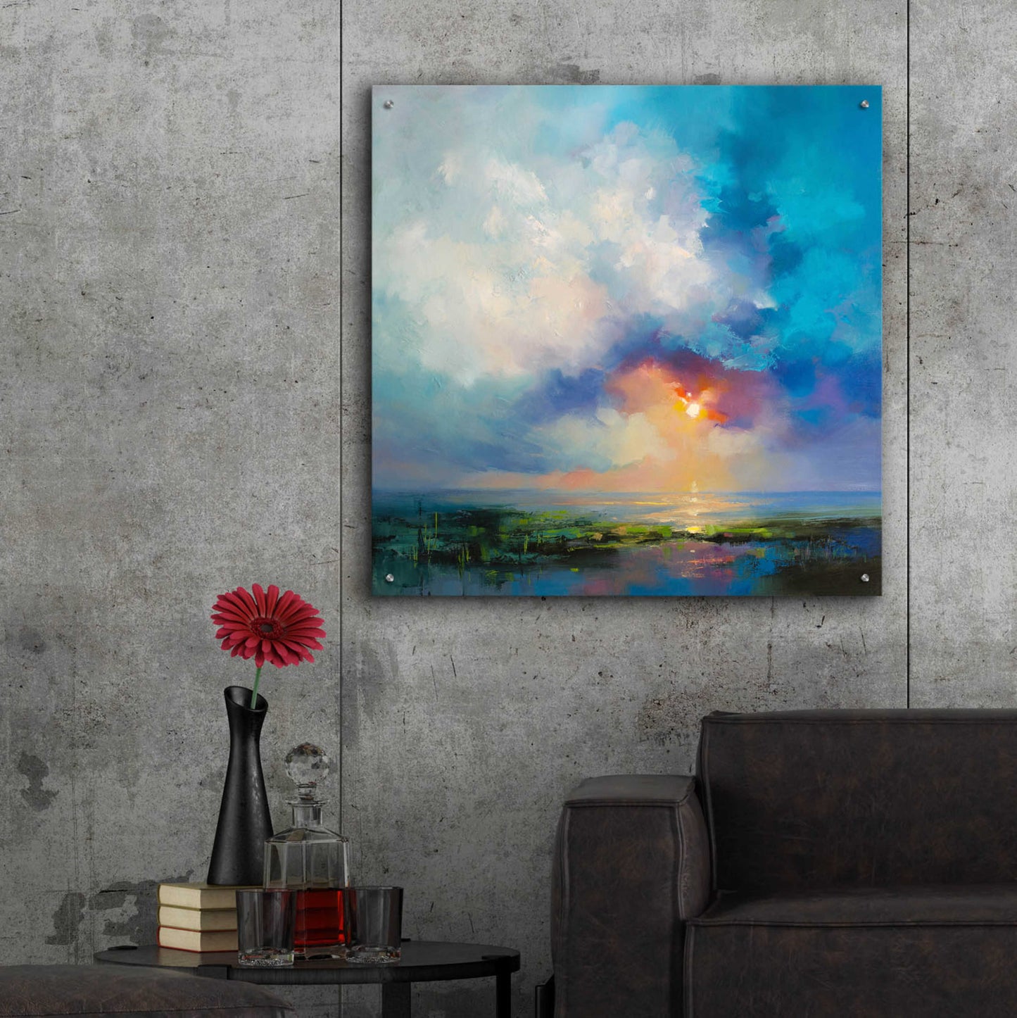 Epic Art 'Morning Mist' by Kasia Bruniany Acrylic Glass Wall Art,36x36