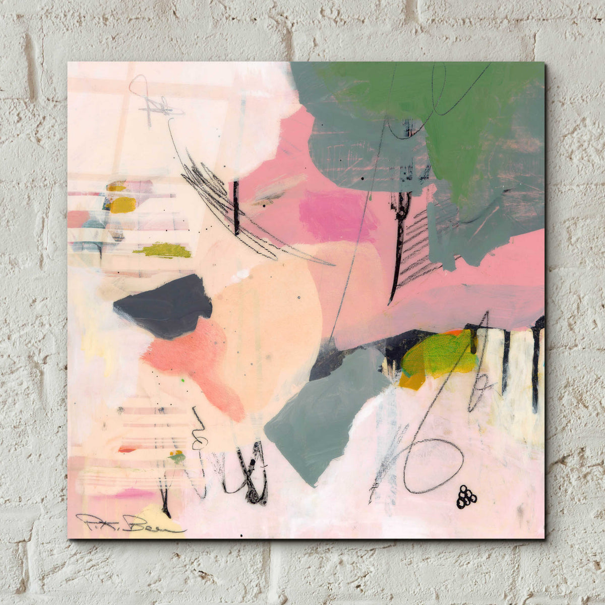 Epic Art 'Sylvan Zephyr No. 1' by Pamela K. Beer Acrylic Glass Wall Art,12x12
