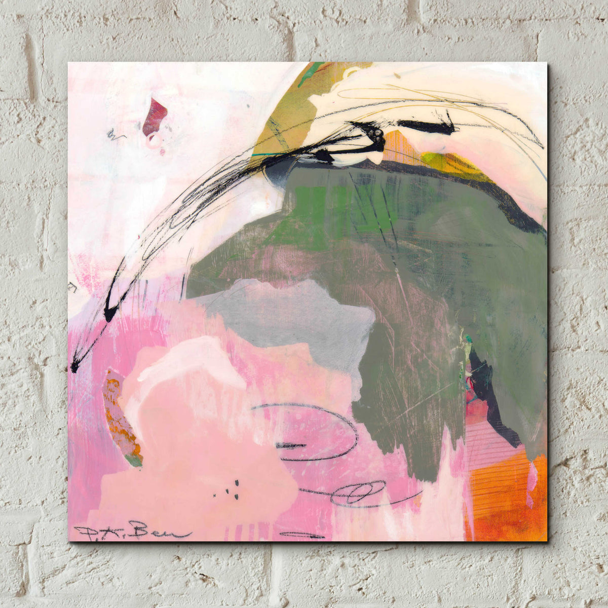 Epic Art 'Sylvan Zephyr No. 3' by Pamela K. Beer Acrylic Glass Wall Art,12x12