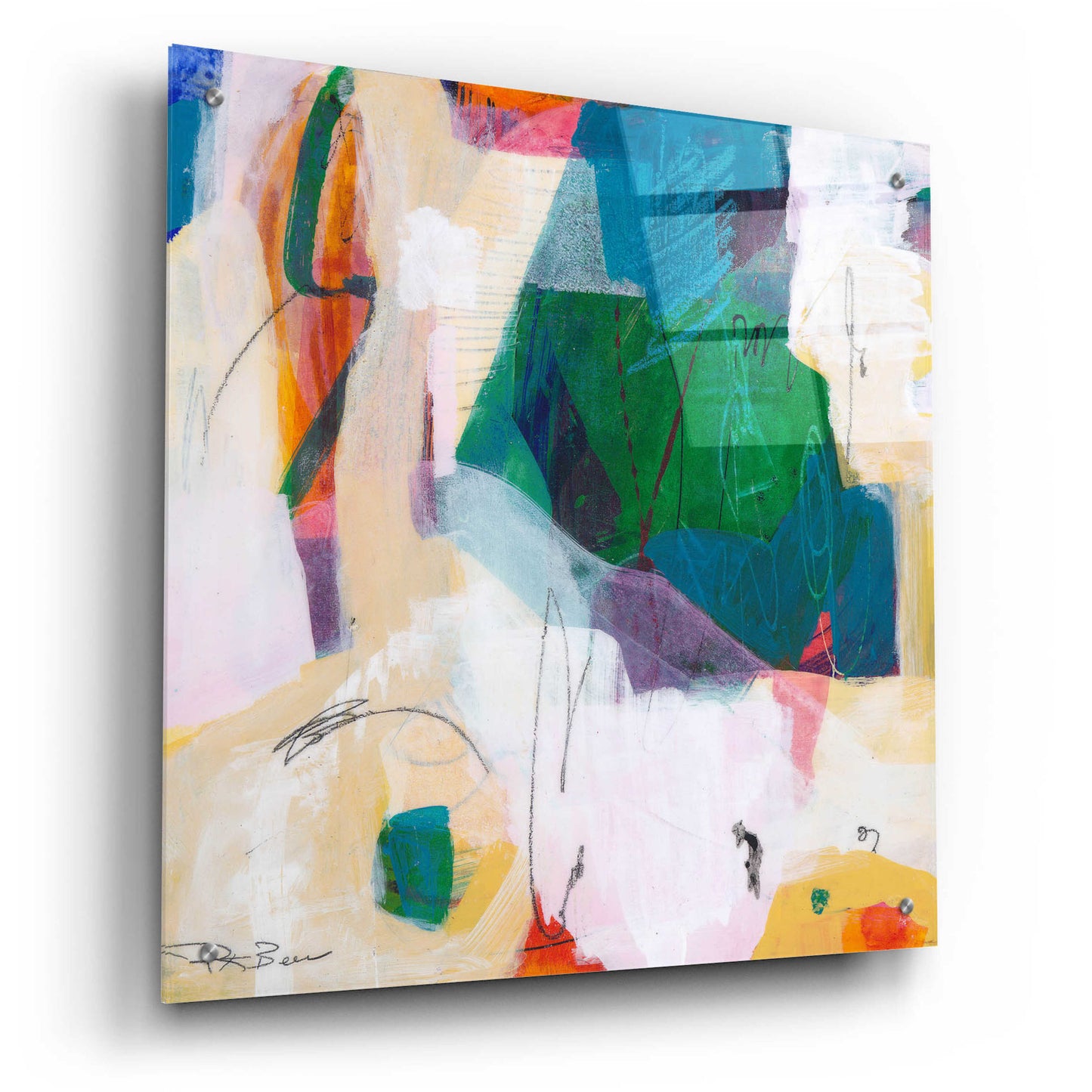 Epic Art 'Oide 4' by Pamela K. Beer Acrylic Glass Wall Art,24x24