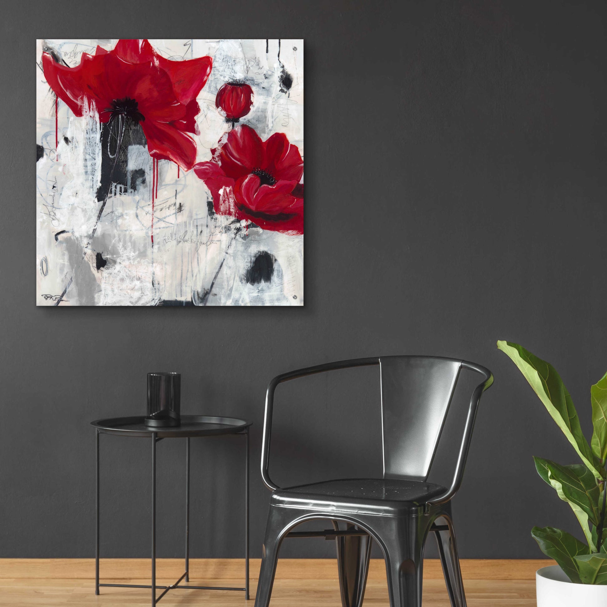 Epic Art 'Poppy Love' by Pamela K. Beer Acrylic Glass Wall Art,36x36