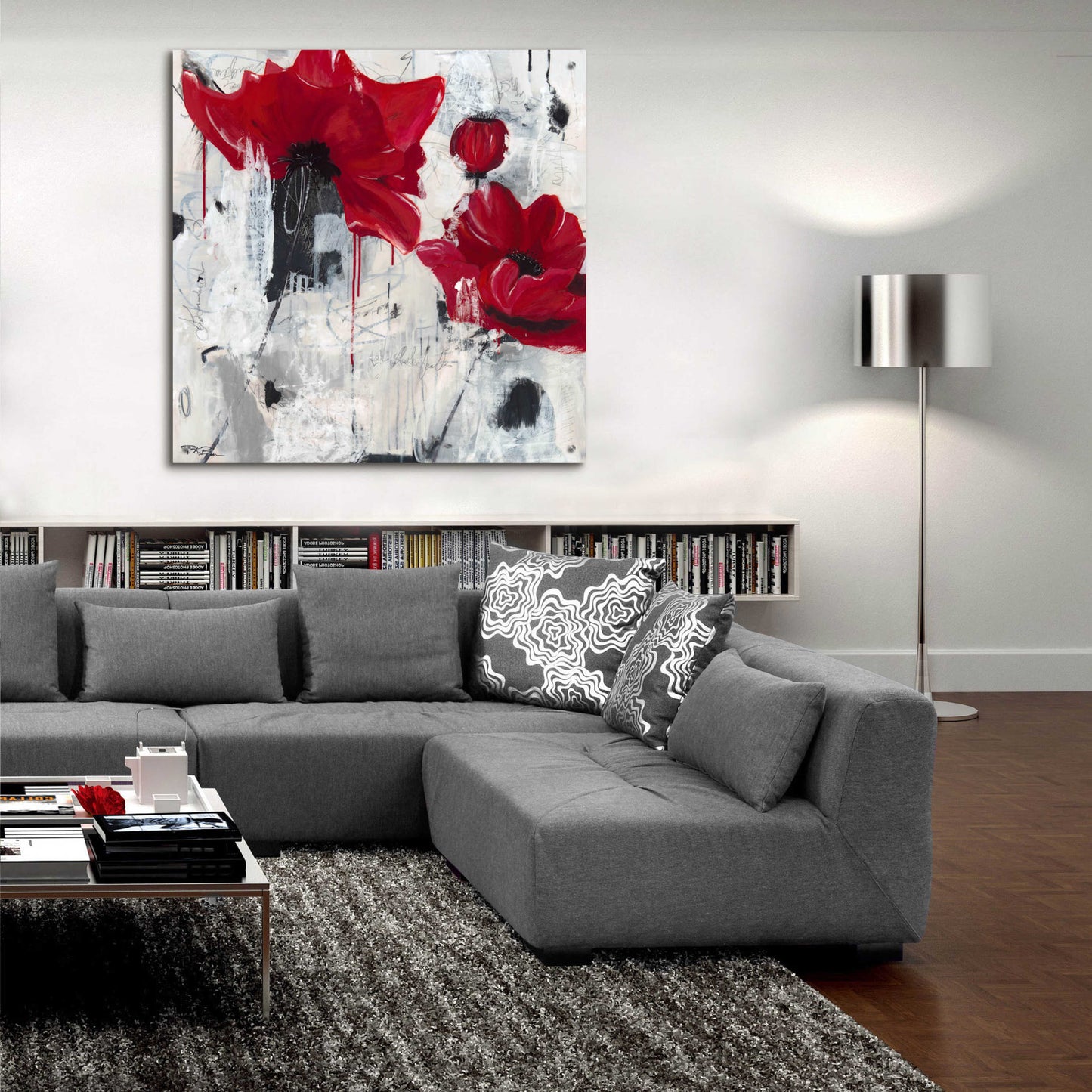 Epic Art 'Poppy Love' by Pamela K. Beer Acrylic Glass Wall Art,36x36