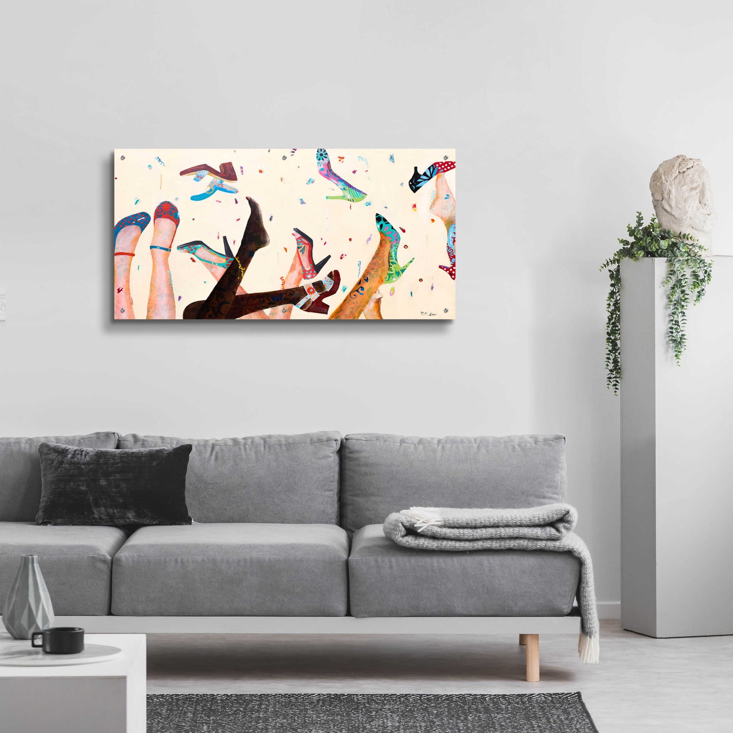 Epic Art 'Opening Day at the Salon' by Pamela K. Beer Acrylic Glass Wall Art,48x24