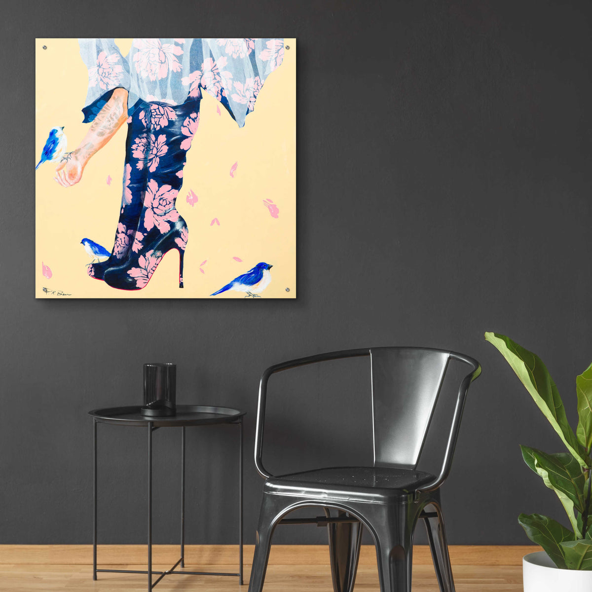 Epic Art 'Her Best Friends' by Pamela K. Beer Acrylic Glass Wall Art,36x36