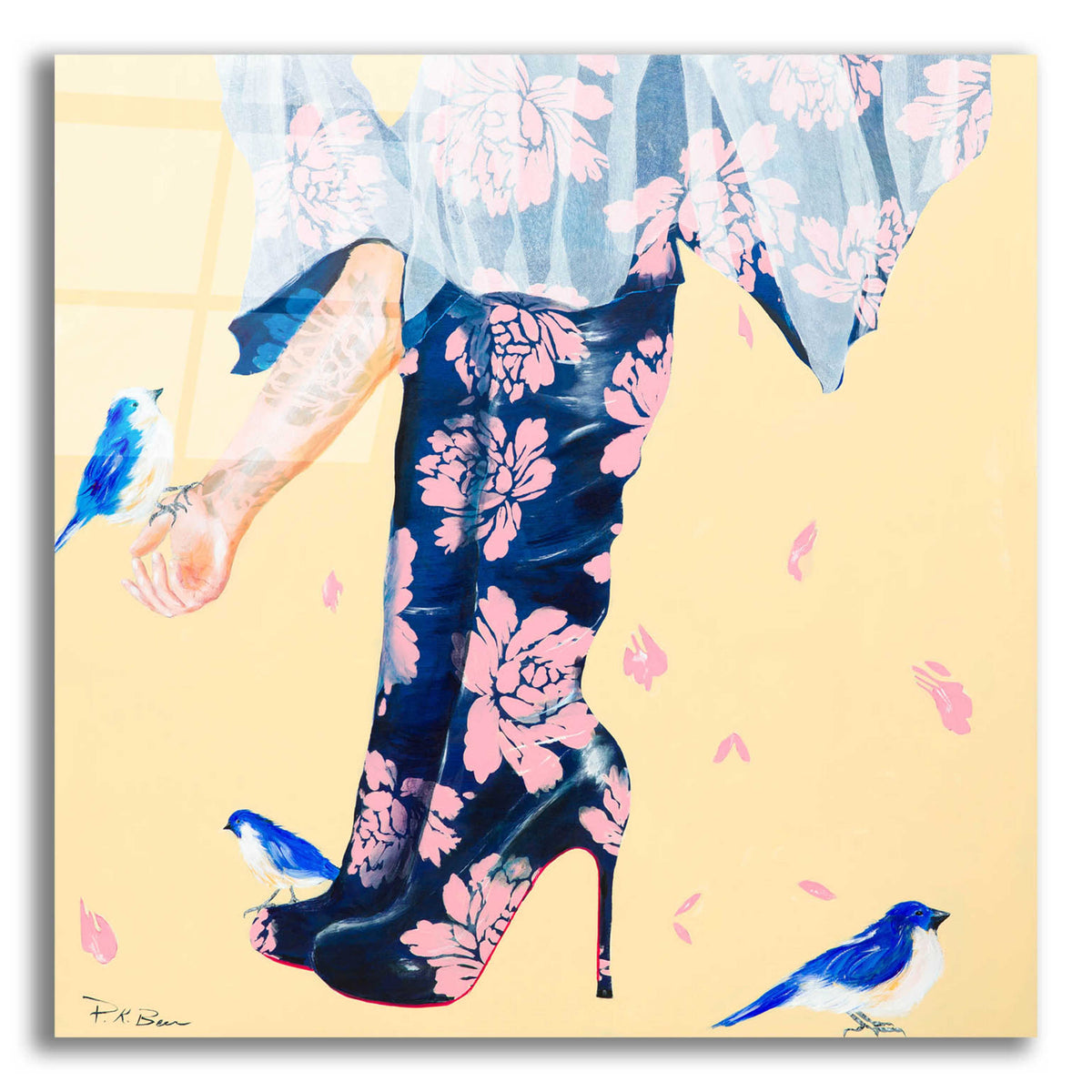 Epic Art 'Her Best Friends' by Pamela K. Beer Acrylic Glass Wall Art