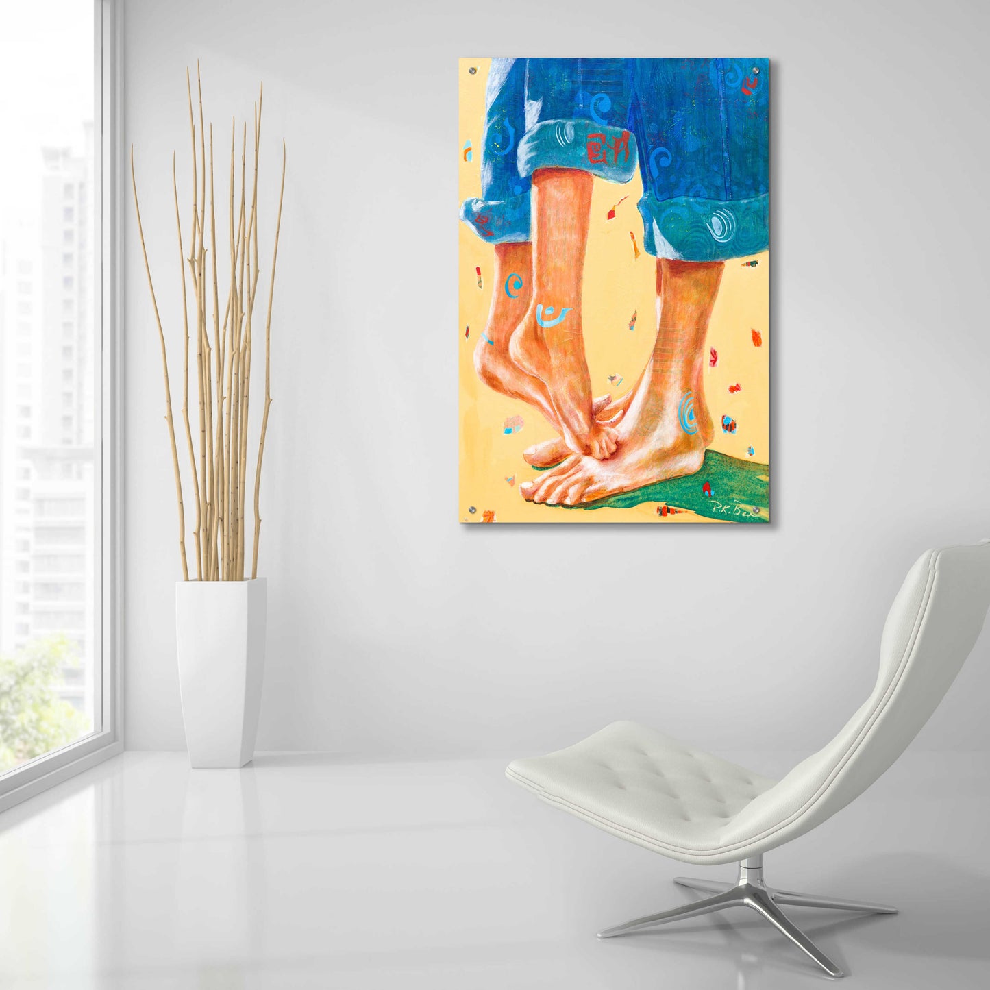 Epic Art 'Better Together' by Pamela K. Beer Acrylic Glass Wall Art,24x36