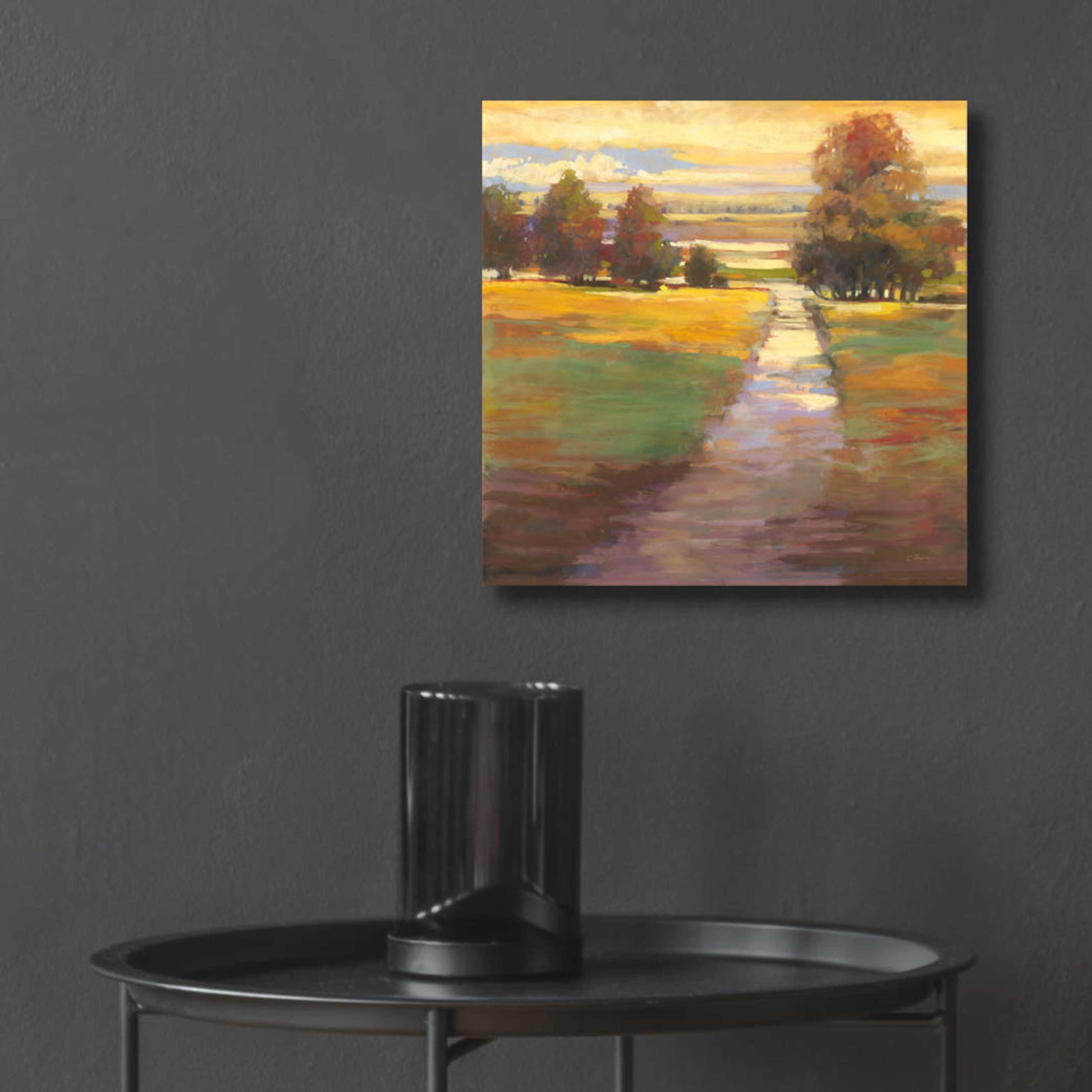 Epic Art 'October Path' by Carol Rowan, Acrylic Glass Wall Art,12x12